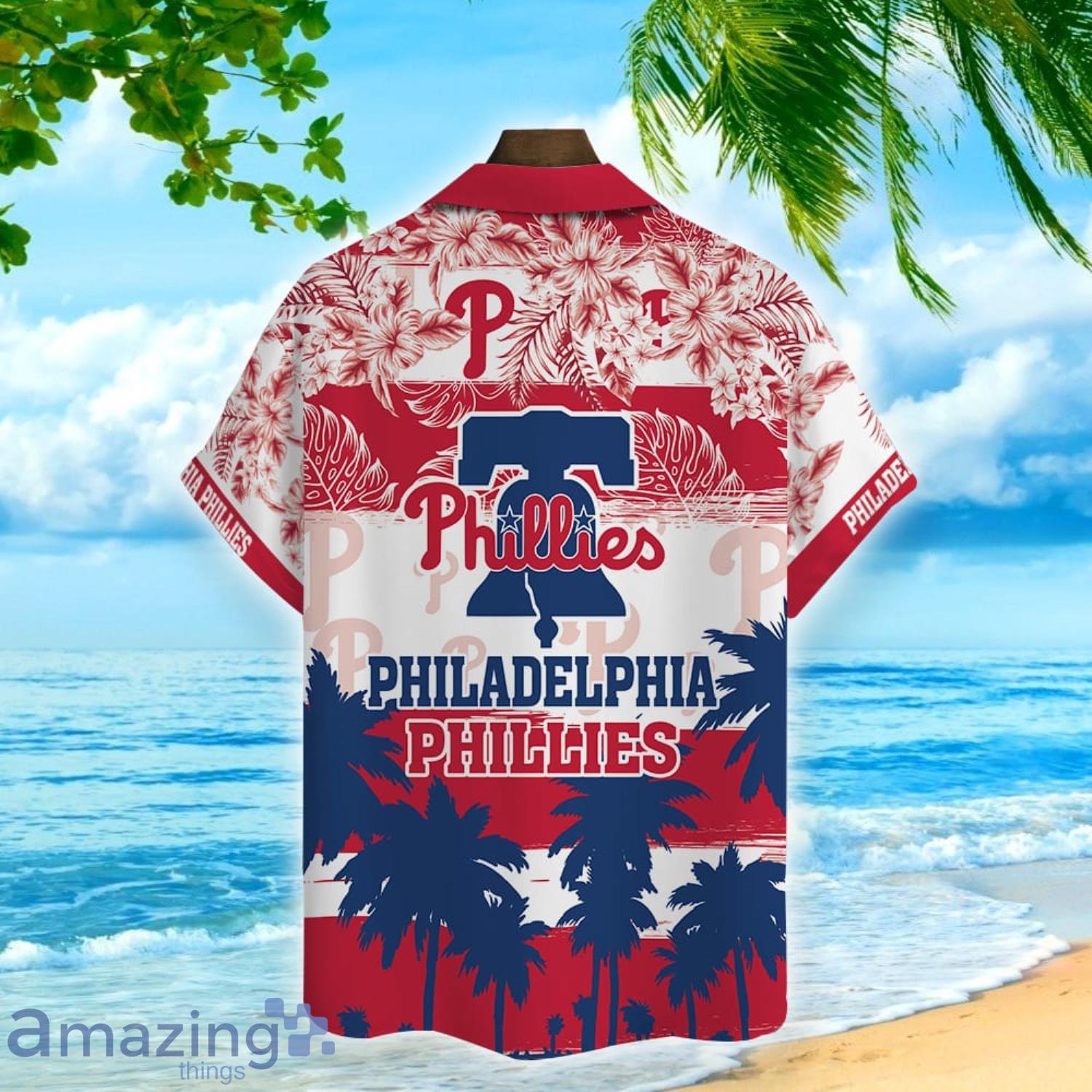 Philadelphia Phillies Hawaiian Shirt Coconut Island Pattern