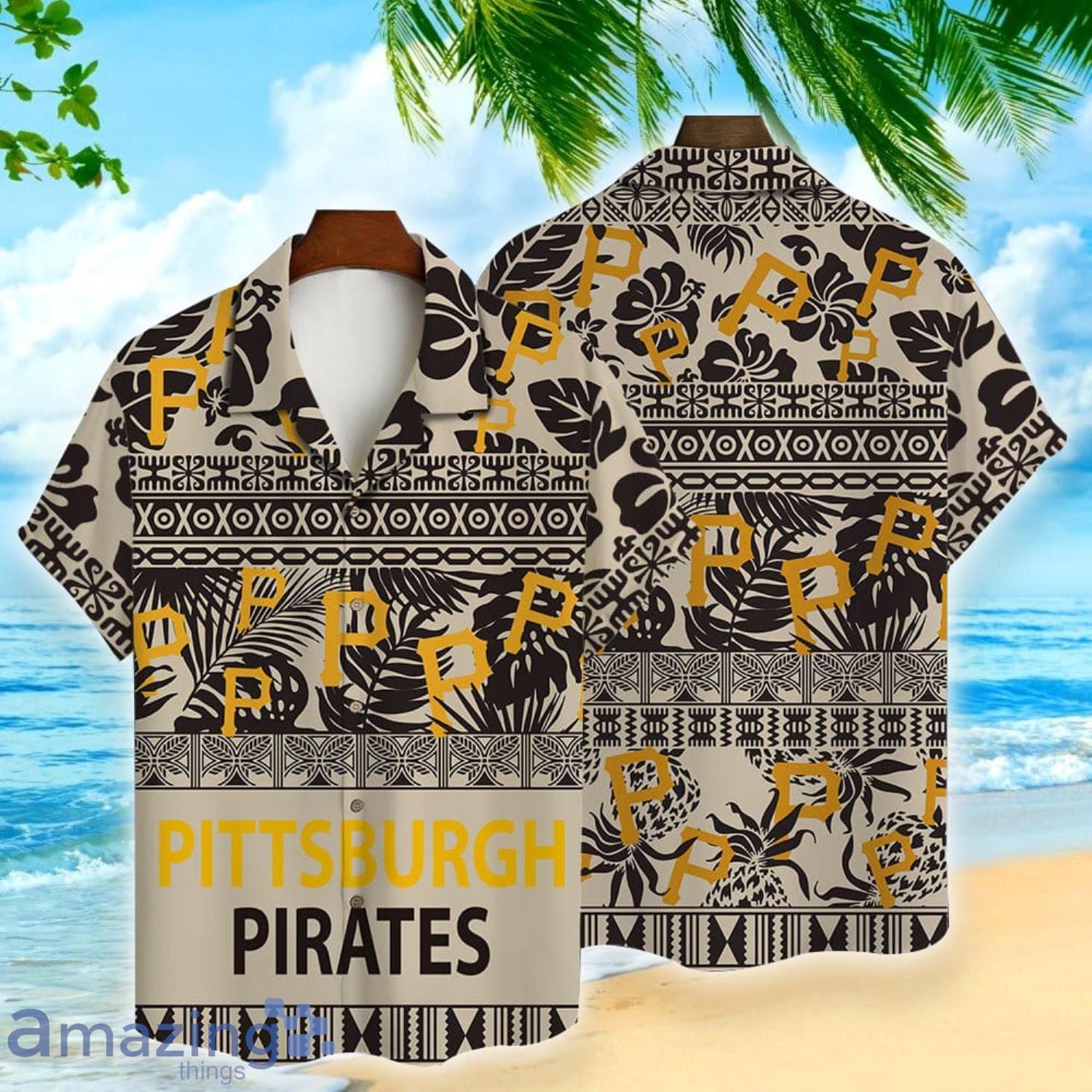 Pittsburgh Pirates Fans Major League Baseball Vintage Pattern Short Sleeve Hawaiian Shirt Product Photo 1