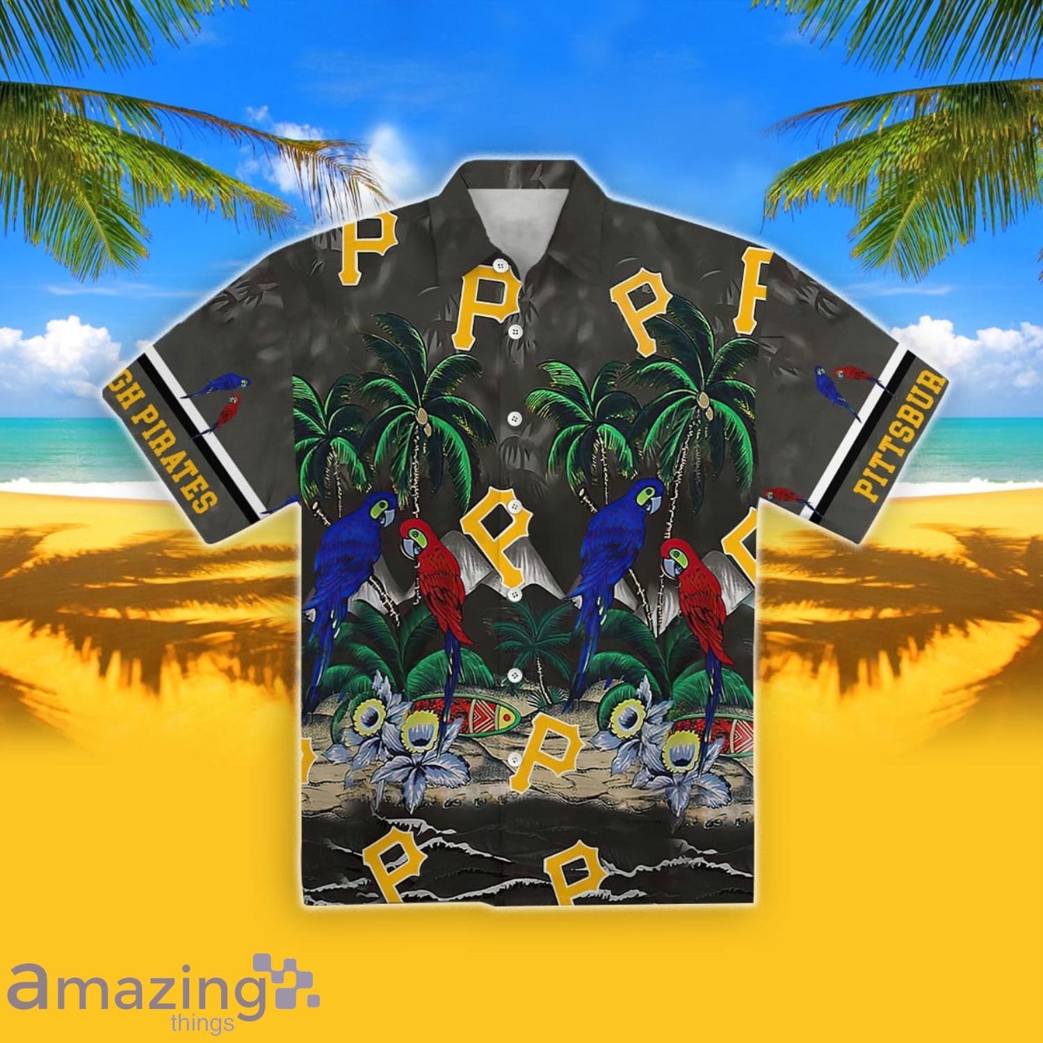 Pittsburgh Pirates Parrot Summer Gift Men And Women Hawaiian Shirt