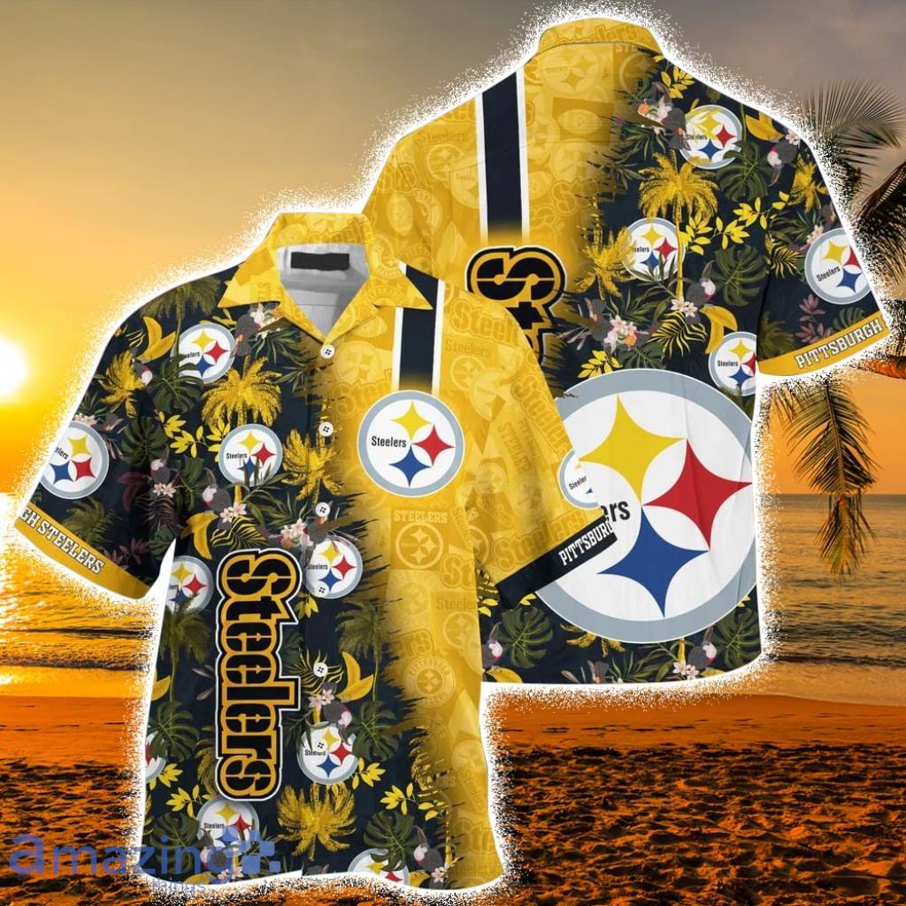 NFL Pittsburgh Steelers Hawaiian Shirt Summer Button Up Shirt For