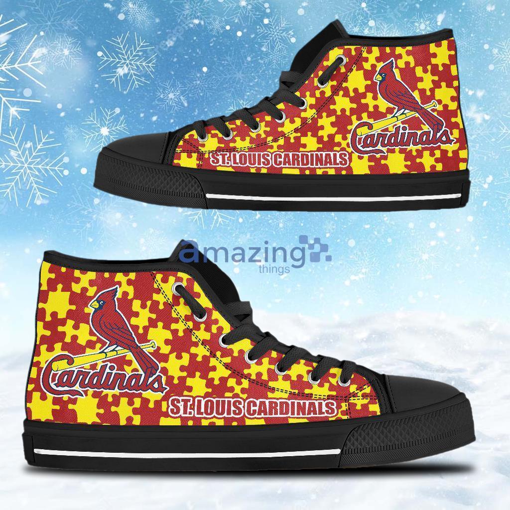 Puzzle Logo With Kansas City Chiefs High Top Shoes – Best Funny Store