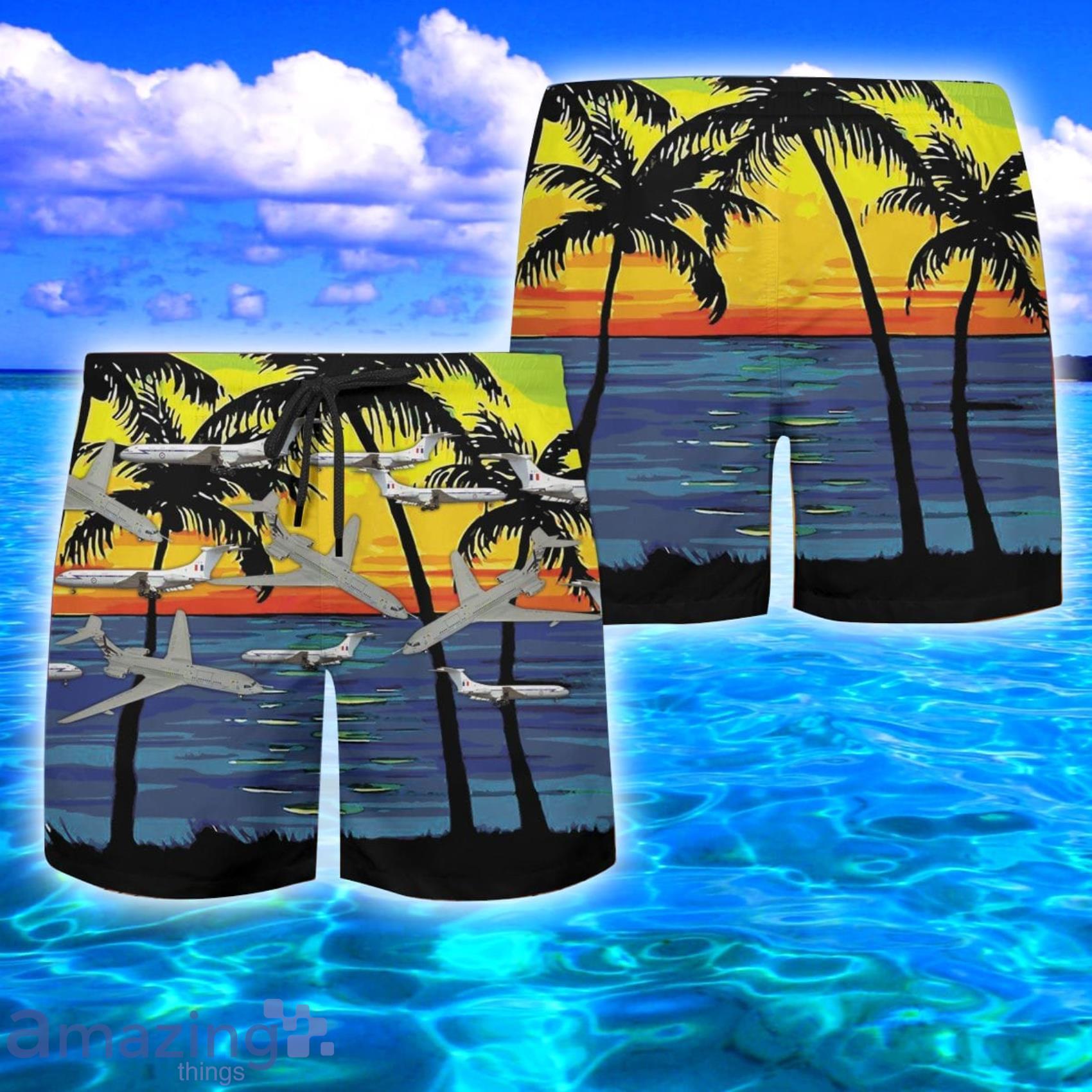 RAF Historical Vickers VC10 AOP Print Hawaiian Shirt And Short Set image RAF Historical Vickers VC10 AOP Print Hawaiian Shirt And Short Set Product Photo 2