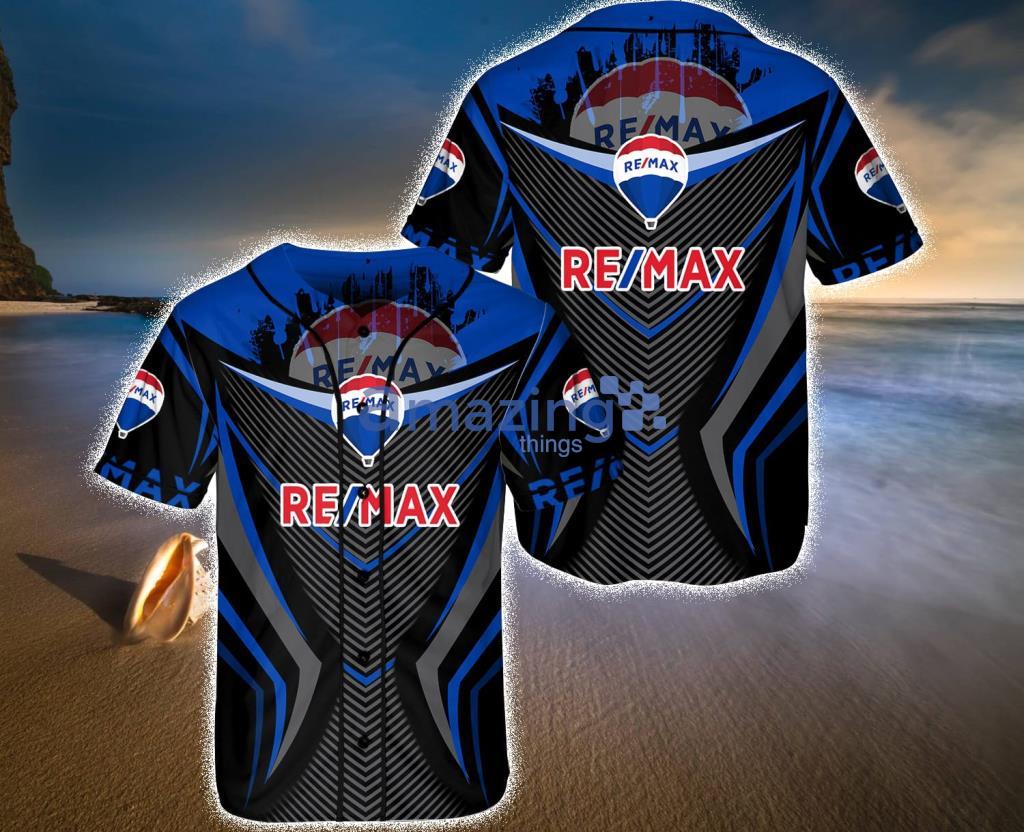Remax Black Baseball Jersey Shirt Gift For Fans Product Photo 1