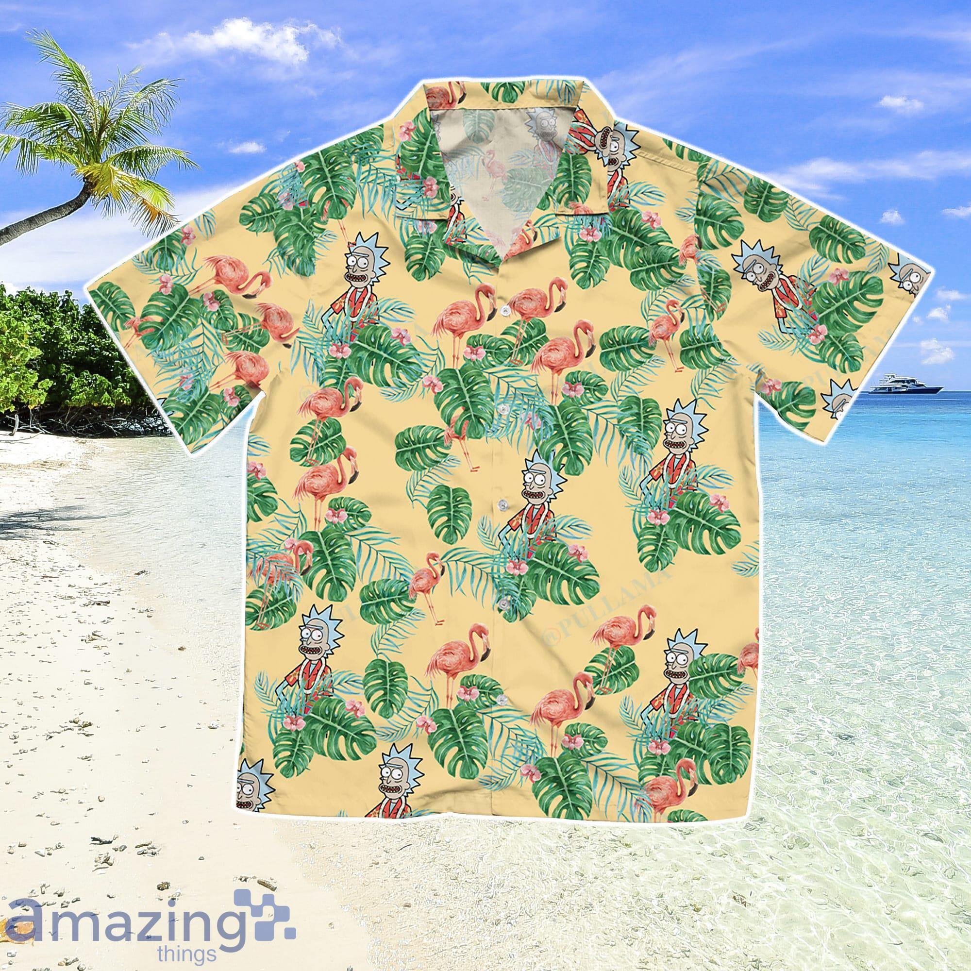 Rick and Morty Flamingo Aloha Tropical Hawaiian Shirt Gift For Summer Vacation Product Photo 1
