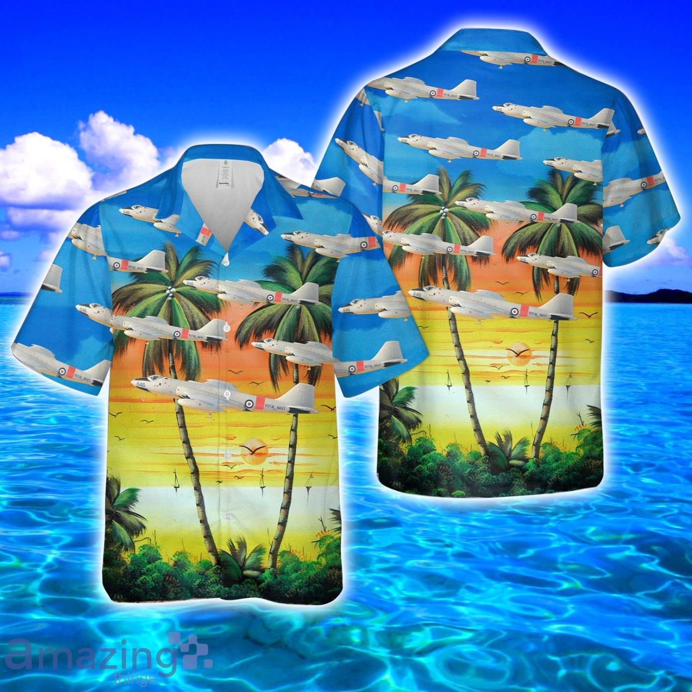 RN Canberra TT.18 AOP Print Hawaiian Shirt And Short Set Product Photo 1