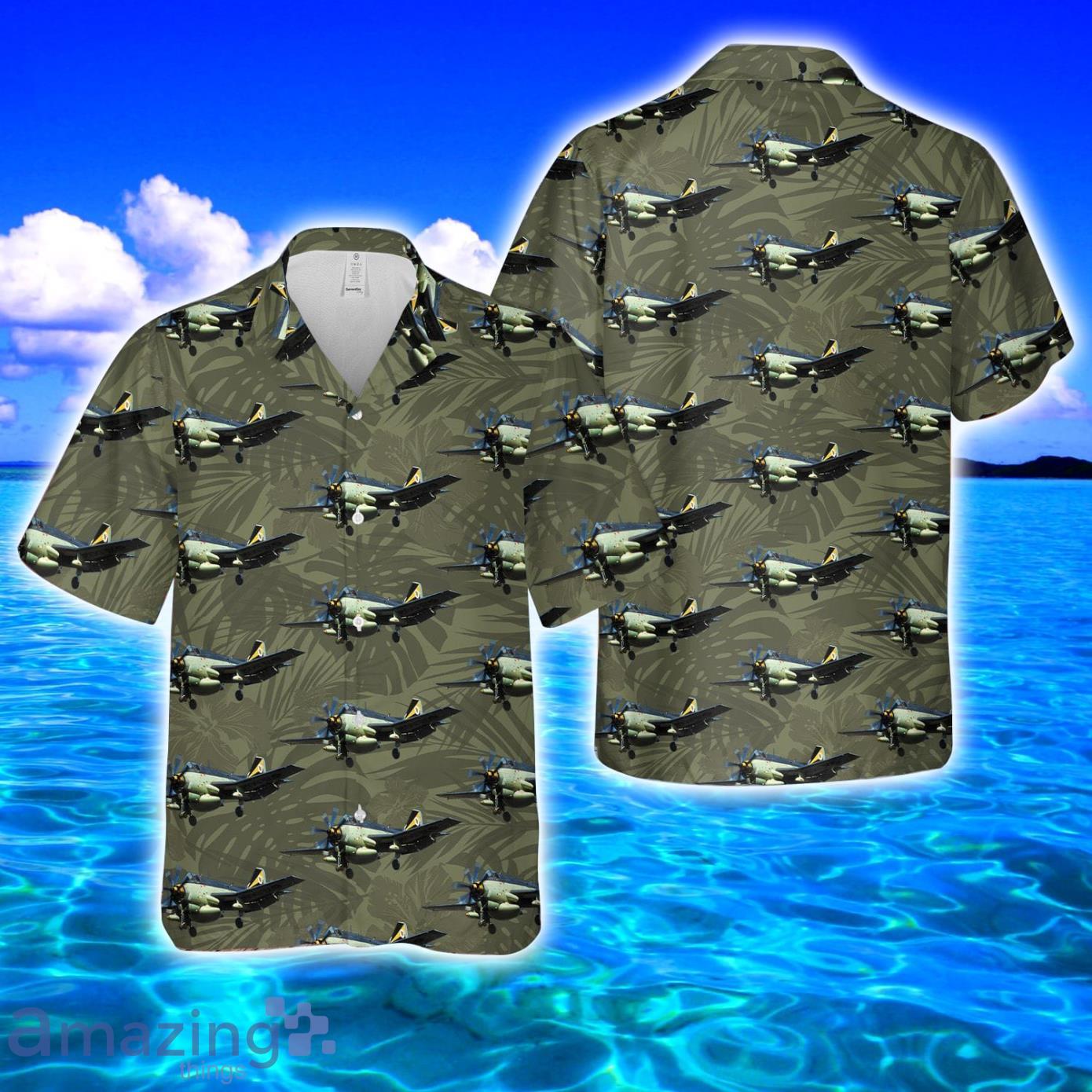 RN Fairey Gannet AOP Print Hawaiian Shirt And Short Set Product Photo 1