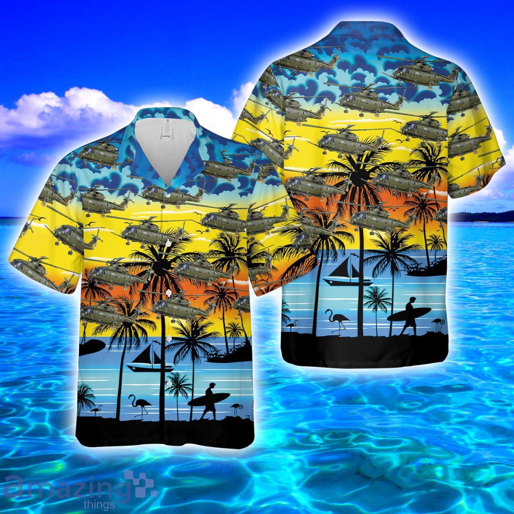 RN MERLIN HC3 Tropical Style Full Print Hawaiian Shirt Vs Short Set Product Photo 1
