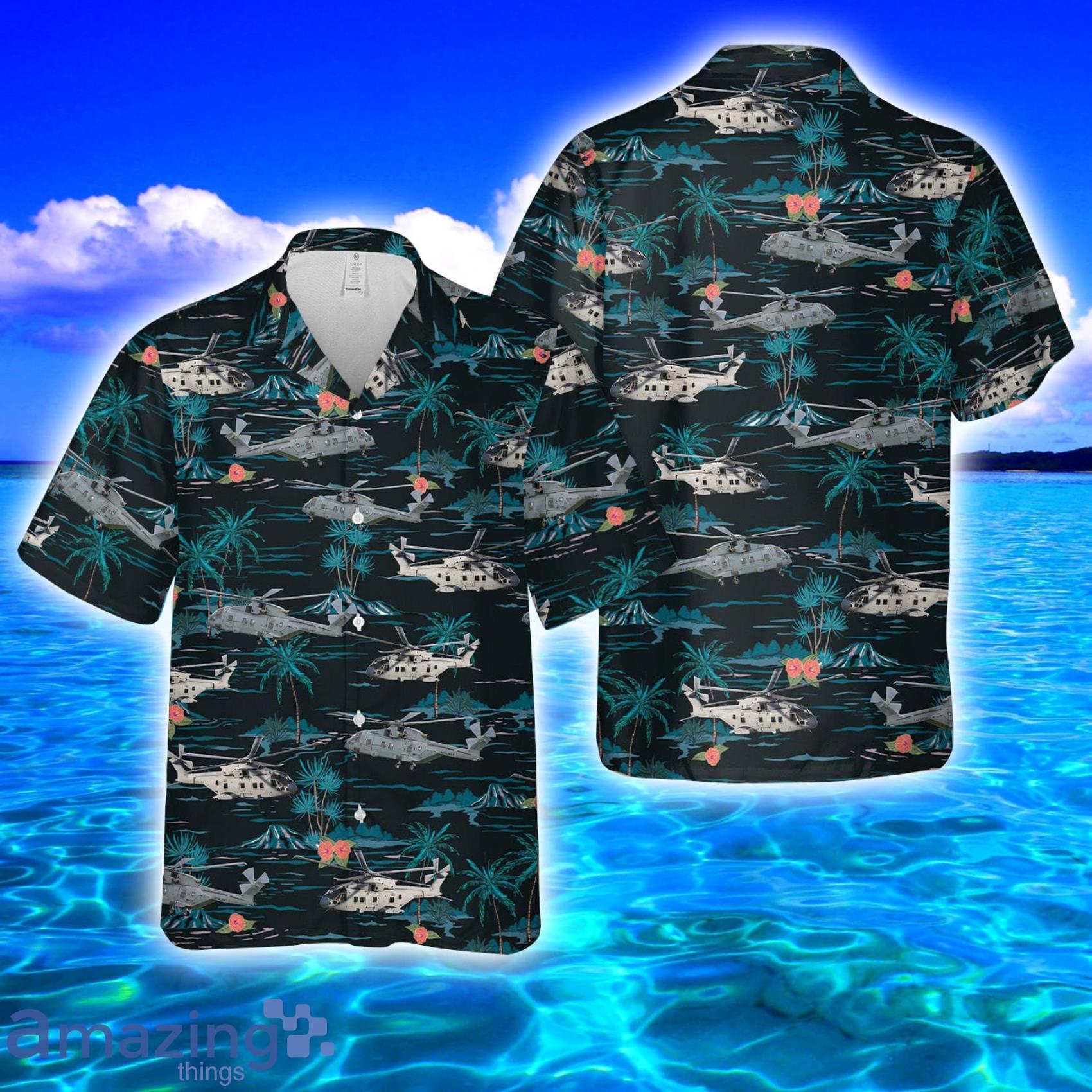 RN Merlin MK4 Tropical Style Full Print Hawaiian Shirt Vs Short Set Product Photo 1