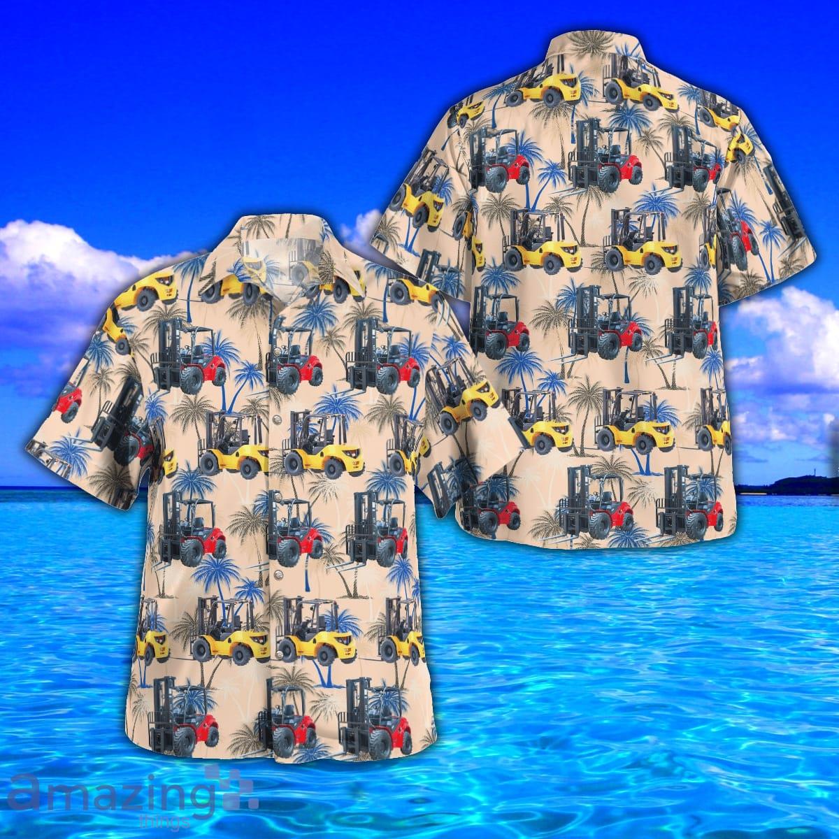 Rough Terrain Forklift AOP Aloha Hawaiian Shirt And Beach Short Product Photo 1
