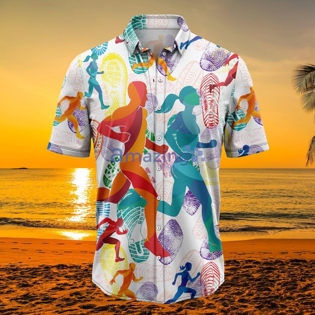 Running Lovers Tropical Hawaiian Shirt Product Photo 1