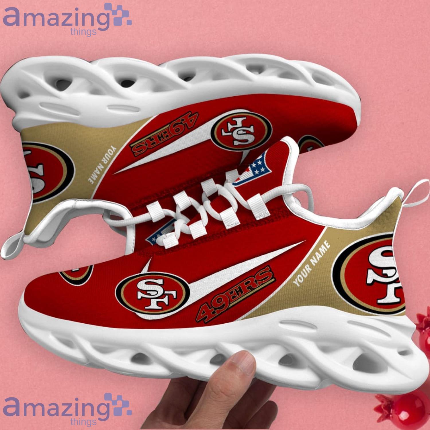 Nfl San Francisco 49ers Custom Name Max Soul Shoes Chunky Sneakers