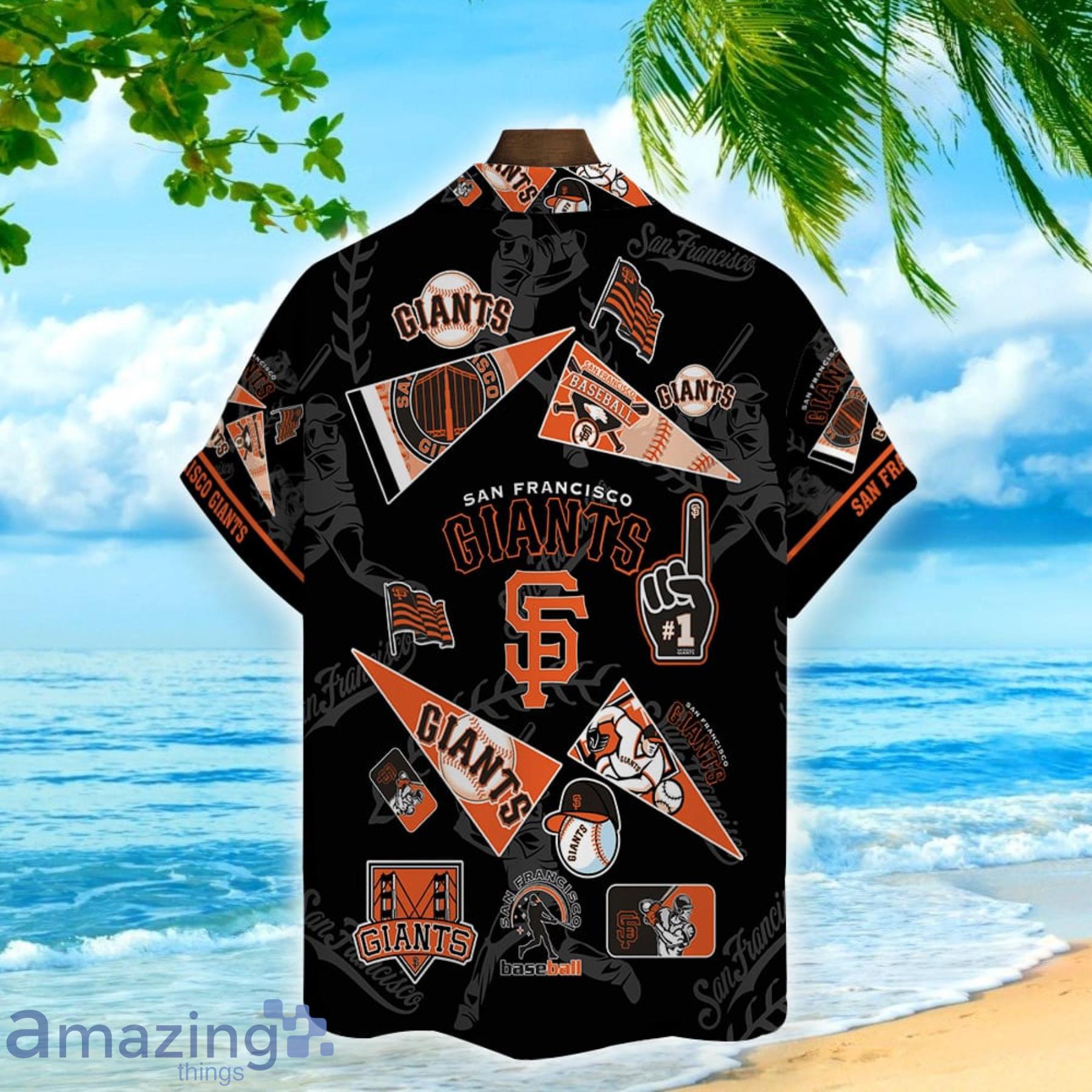 San Francisco Giants Major League Baseball 3D Print Hawaiian Shirt