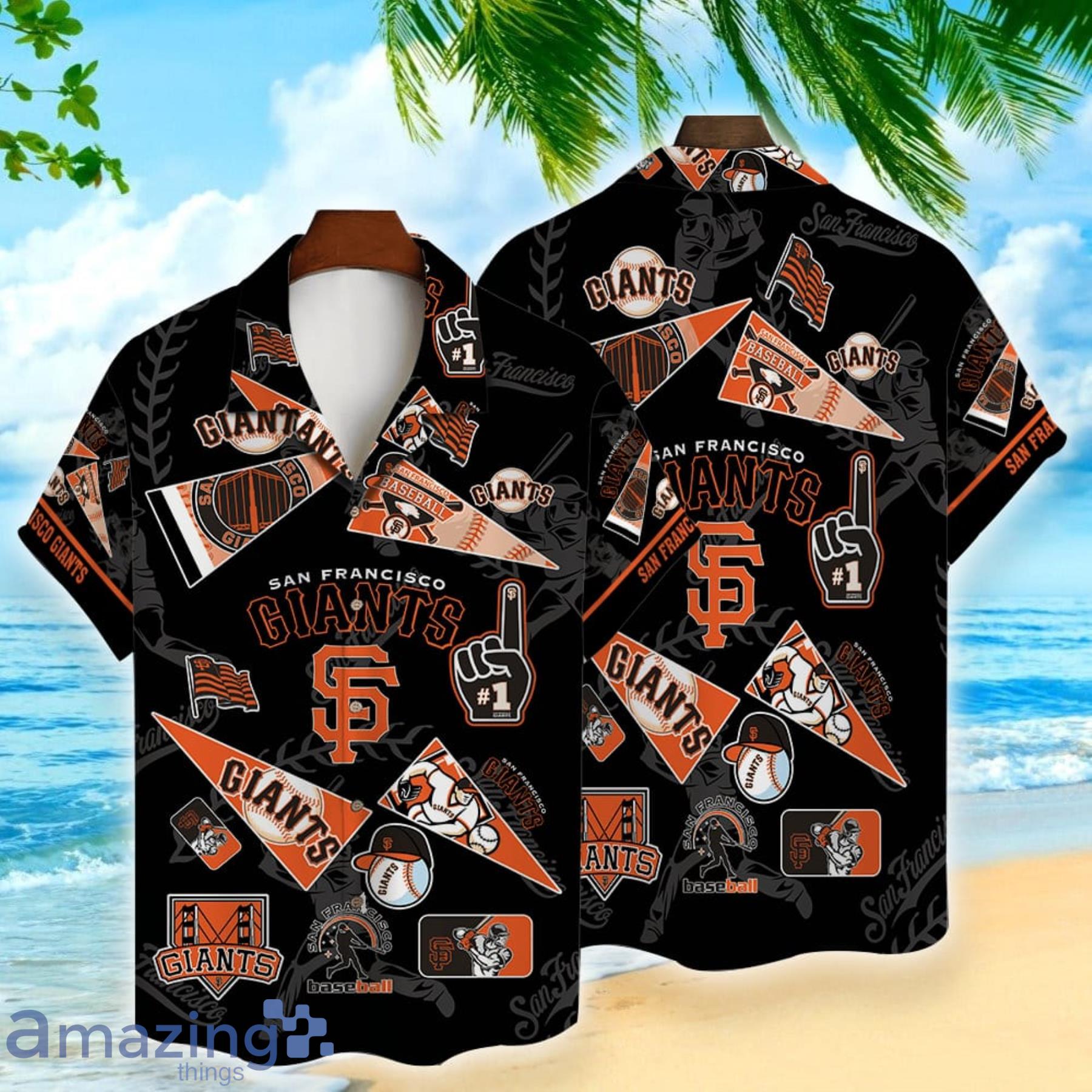 San Francisco Giants Major League Baseball Logo 3D Print Hawaiian Shirt For  Men And Women