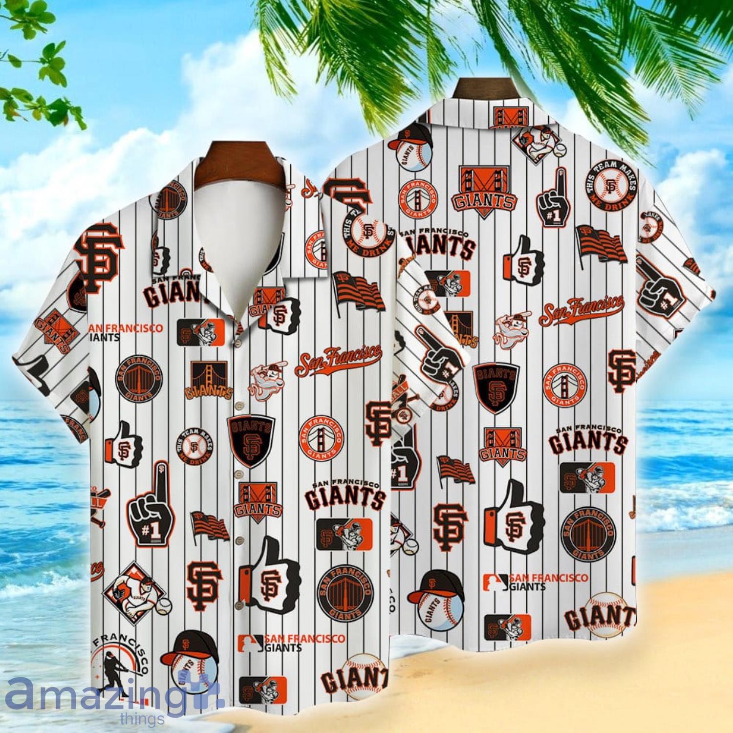 Orange Tropical Cononut Trees MLB Baseball San Francisco Giants Hawaiian  Shirt , Sf Giants Shirt Mens - Wiseabe Apparels