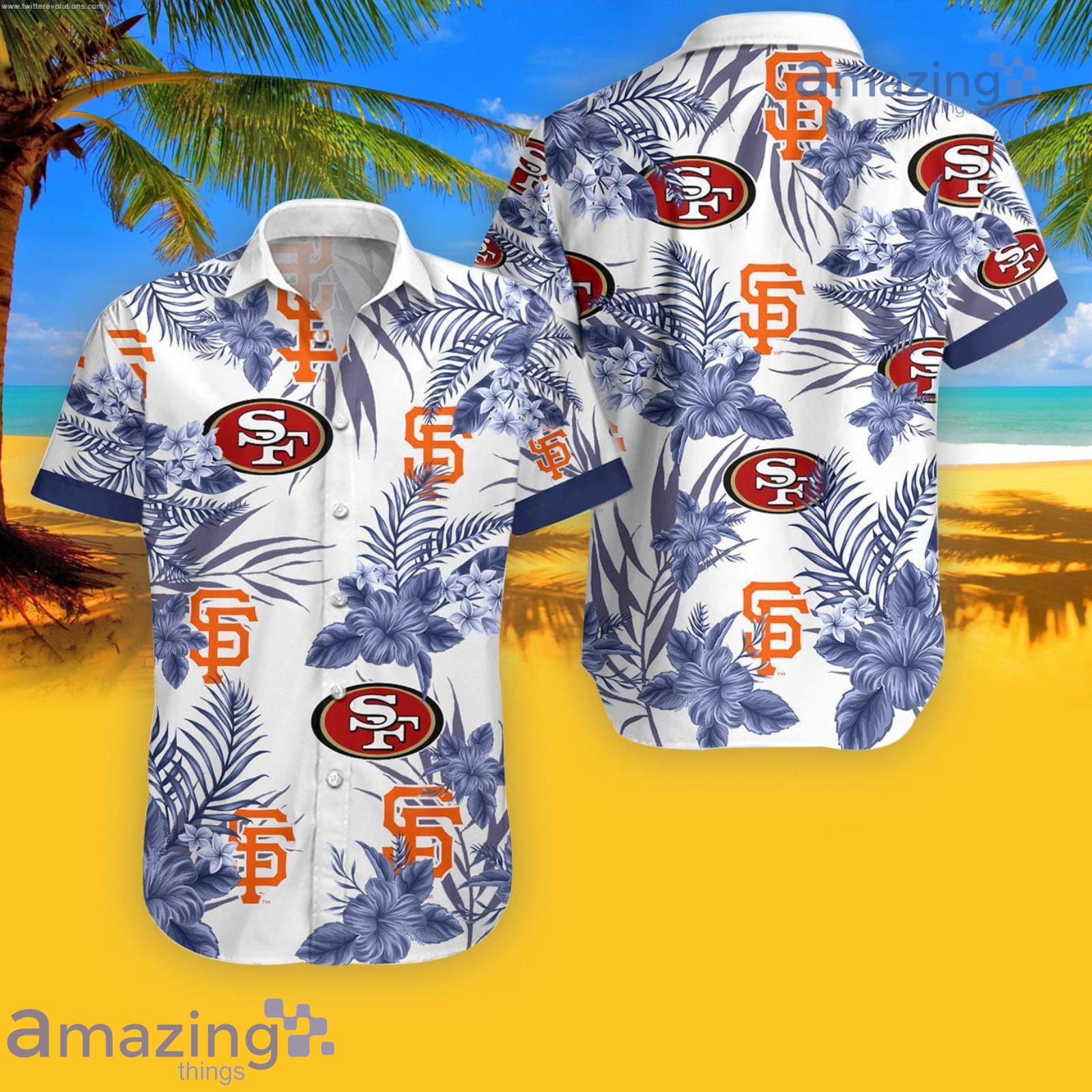San Francisco Giants San Francisco 49ers Hawaiian Shirt For Men And Women Product Photo 1