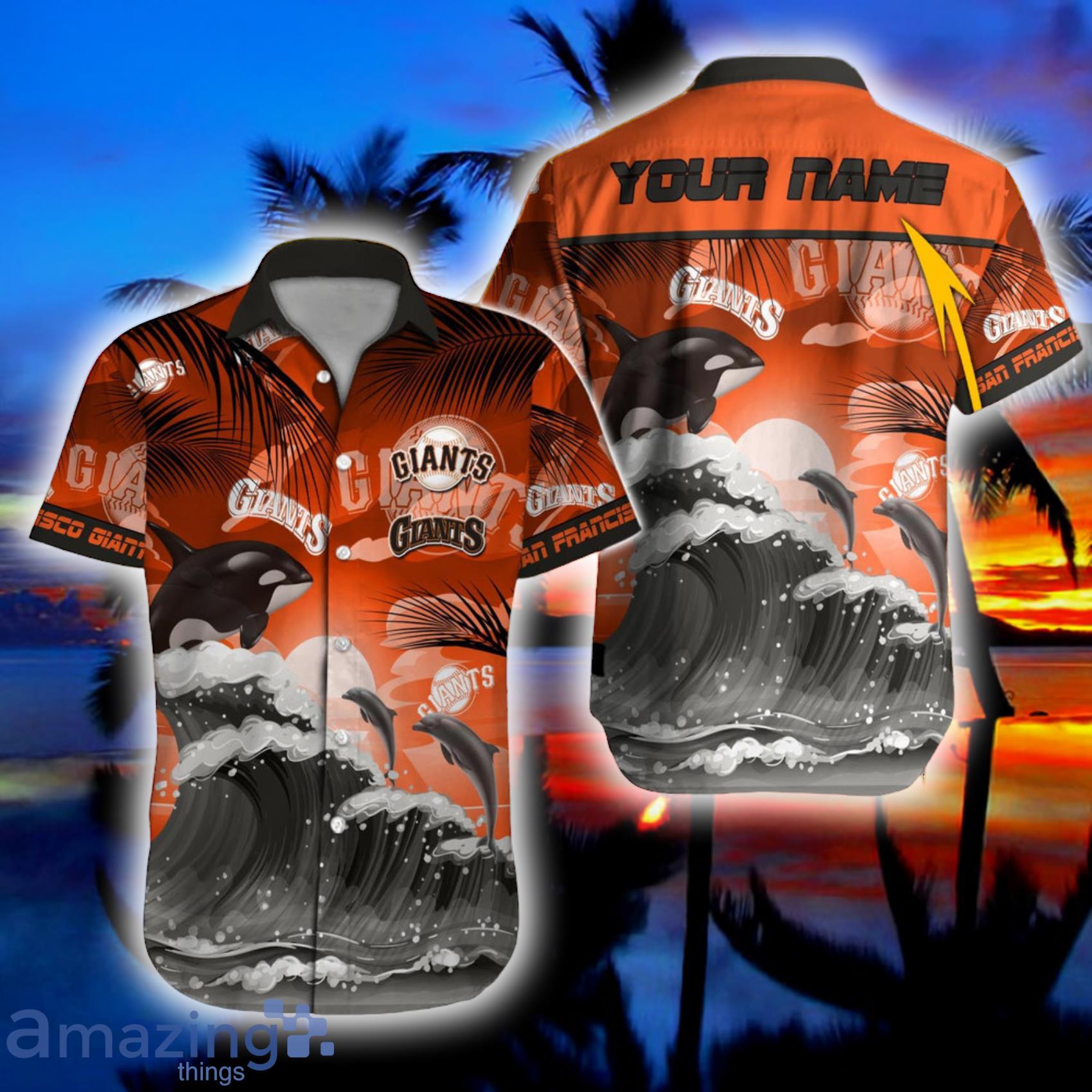 Personalized San Francisco Giants MLB Cheap Button Up Hawaiian