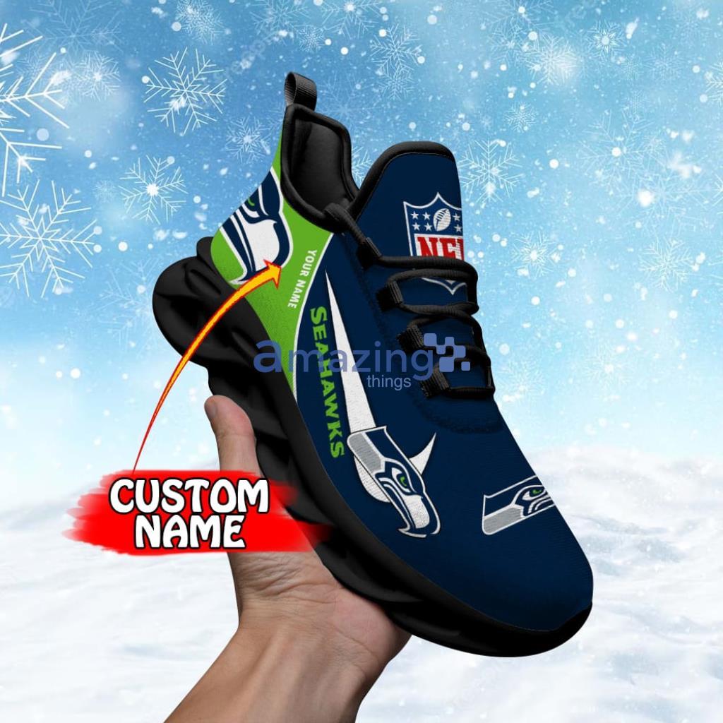 Seattle Seahawks Personalized Luxury NFL Max Soul Shoes Gift For Fans Product Photo 1