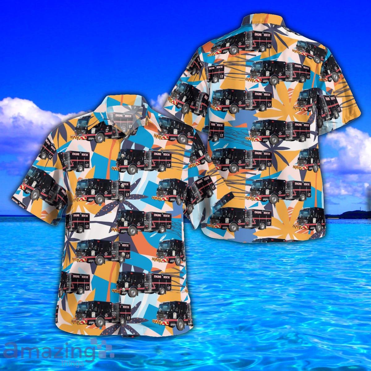 Shaft Fire Department, Maryland AOP Aloha Hawaiian Shirt And Beach Short Product Photo 1