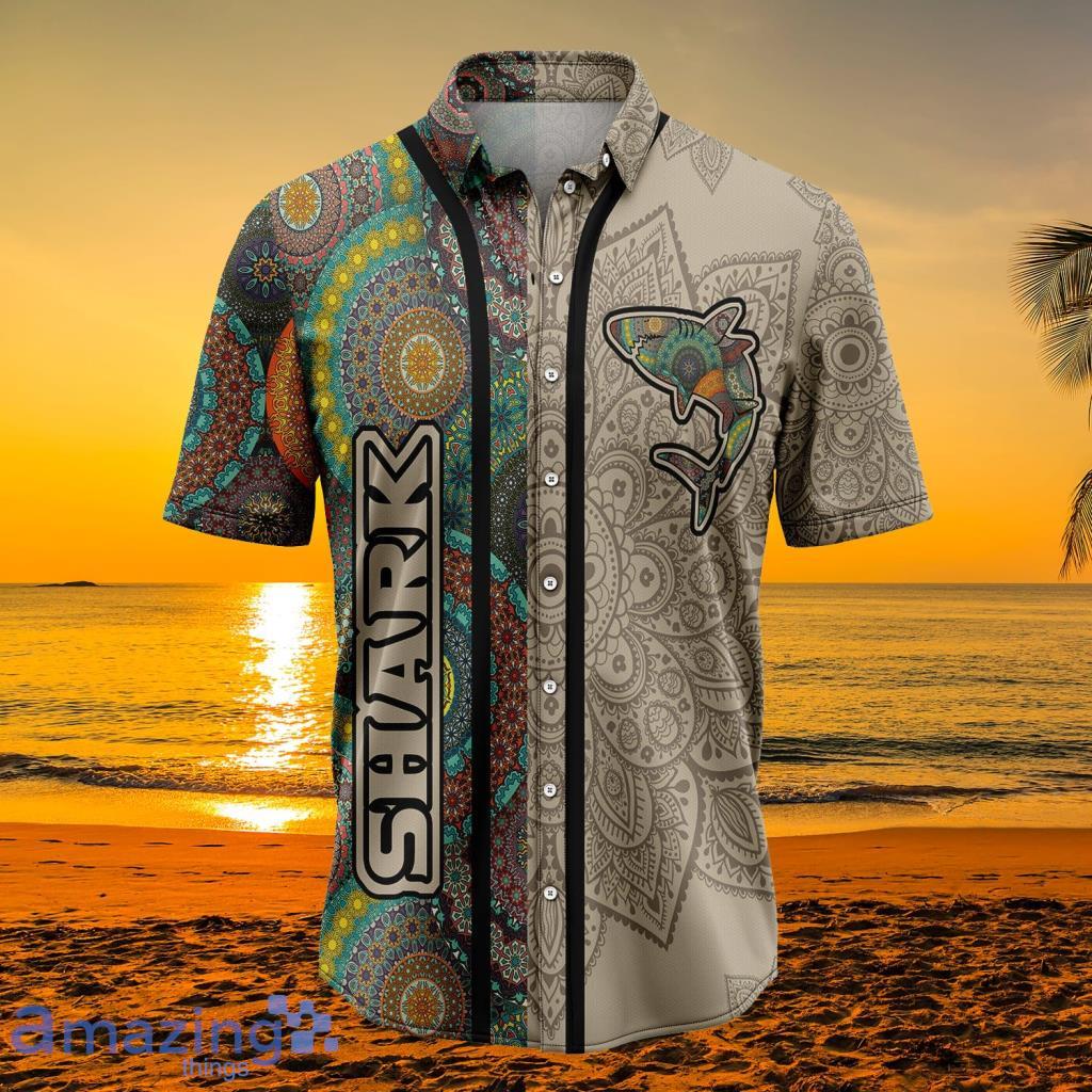 Shark Mandala Tropical Hawaiian Shirt Product Photo 1