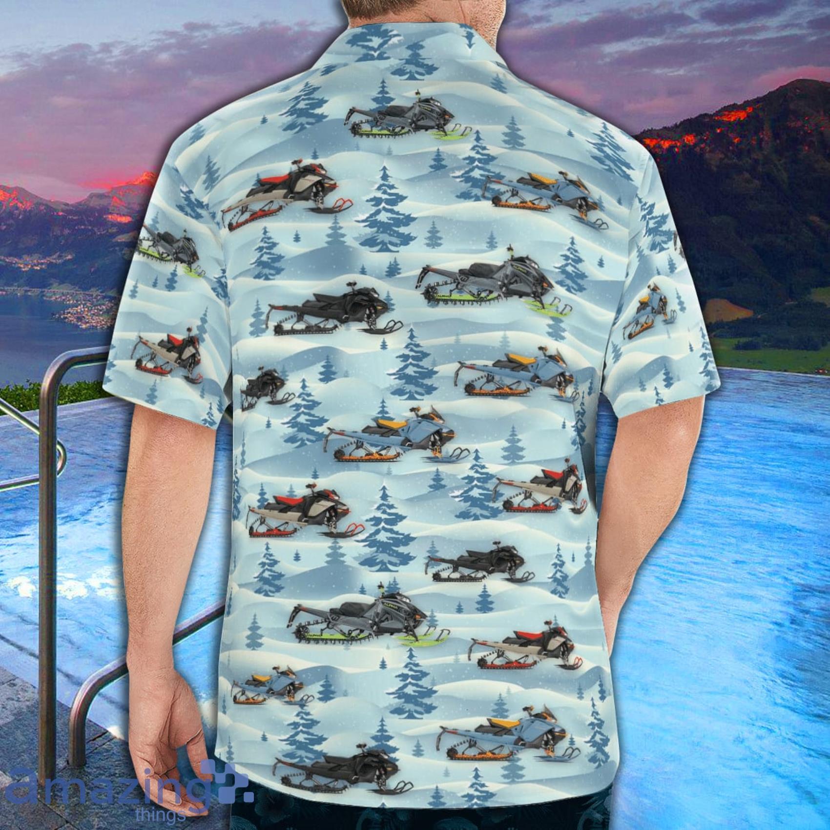 Ski Doo Snowmobile AOP Aloha Tropical Style Hawaiian Shirt And Beach Short Product Photo 1 Ski Doo Snowmobile AOP Aloha Tropical Style Hawaiian Shirt And Beach Short Product Photo 1