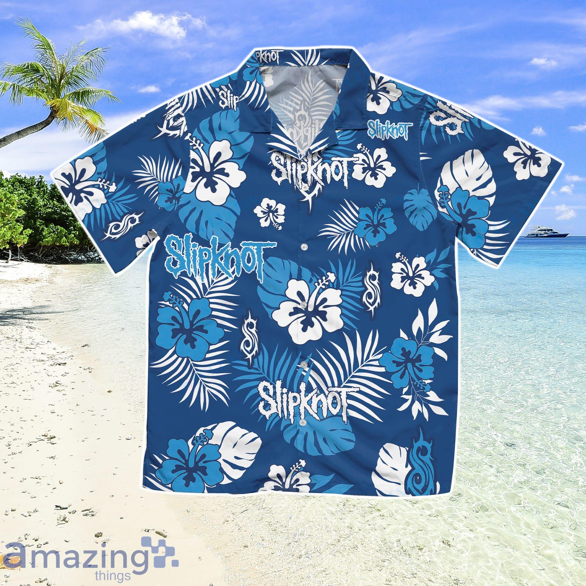 SlipKnot Aloha Men And Women Blue Hawaiian Shirt Gift For Summer Vacation Product Photo 1