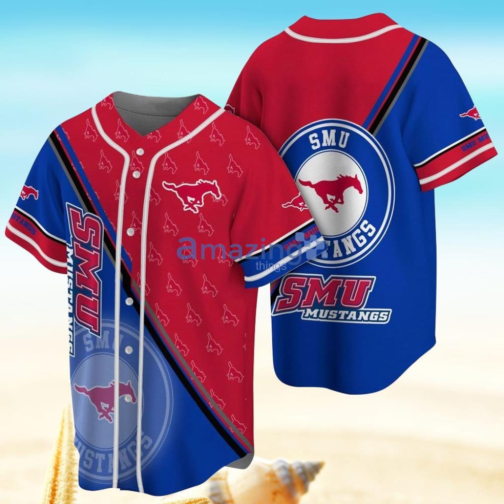 SMU Mustangs MLB Baseball Jersey Shirt For Fans Product Photo 1