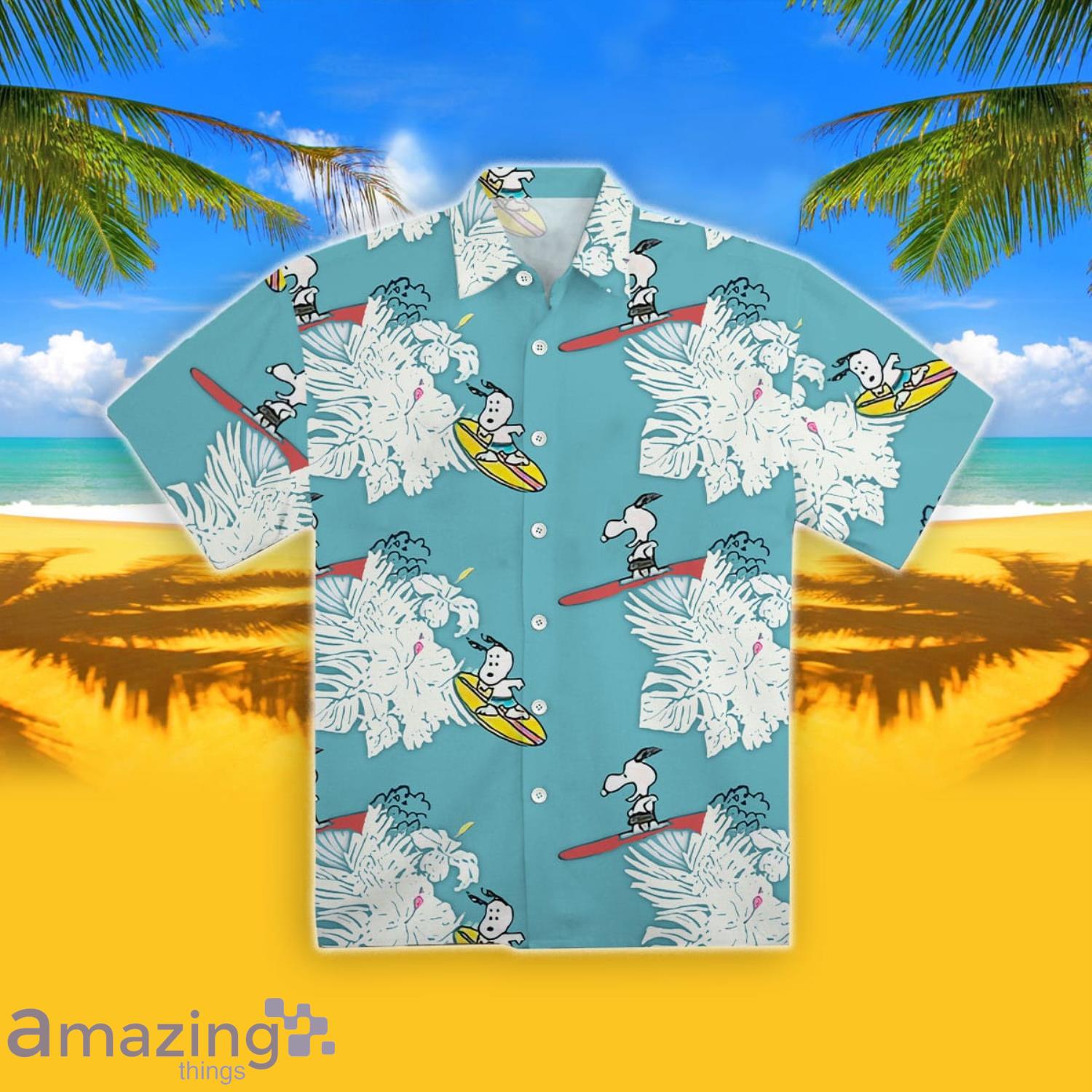 Snoopy Surfing Hawaiian Shirt