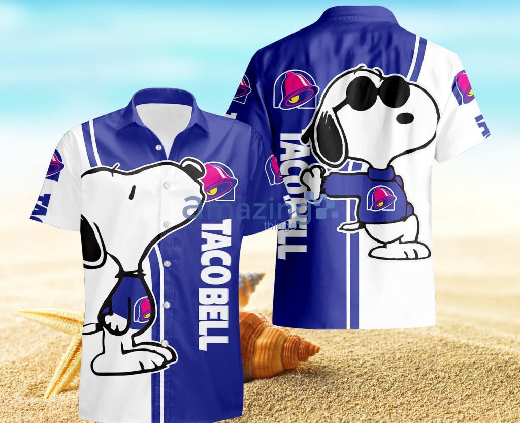Snoopy Taco Bell Hawaiian Shirt For Men And Women - Snoopy Taco Bell Hawaiian Shirt For Men And Women