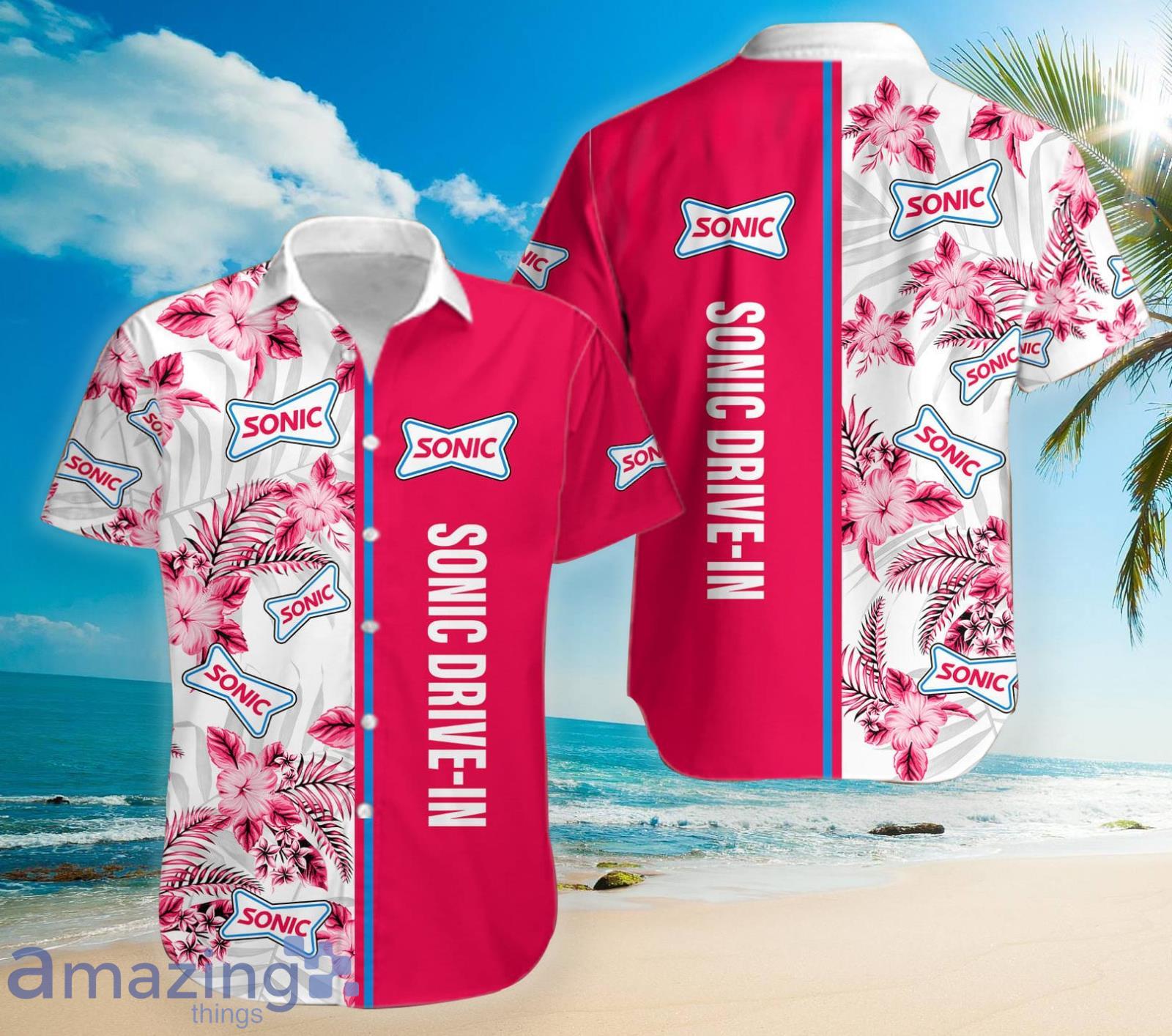 Sonic Drive-In Tropical Flower Hawaiian Shirt For Men And Women Product Photo 1