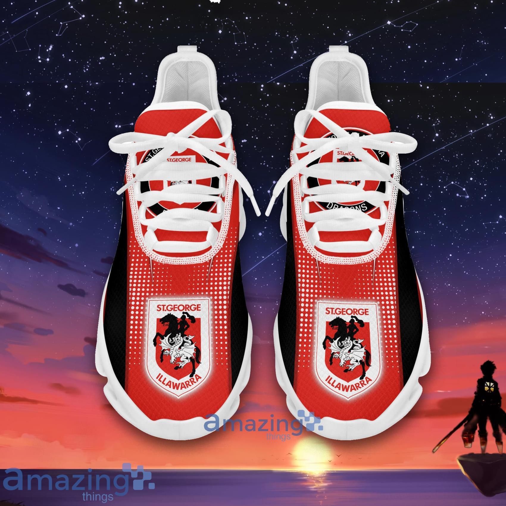 St. George Illawarra Dragons Clunky Shoes Red Max Soul Sneakers For Men And Women image St. George Illawarra Dragons Clunky Shoes Red Max Soul Sneakers For Men And Women Product Photo 2