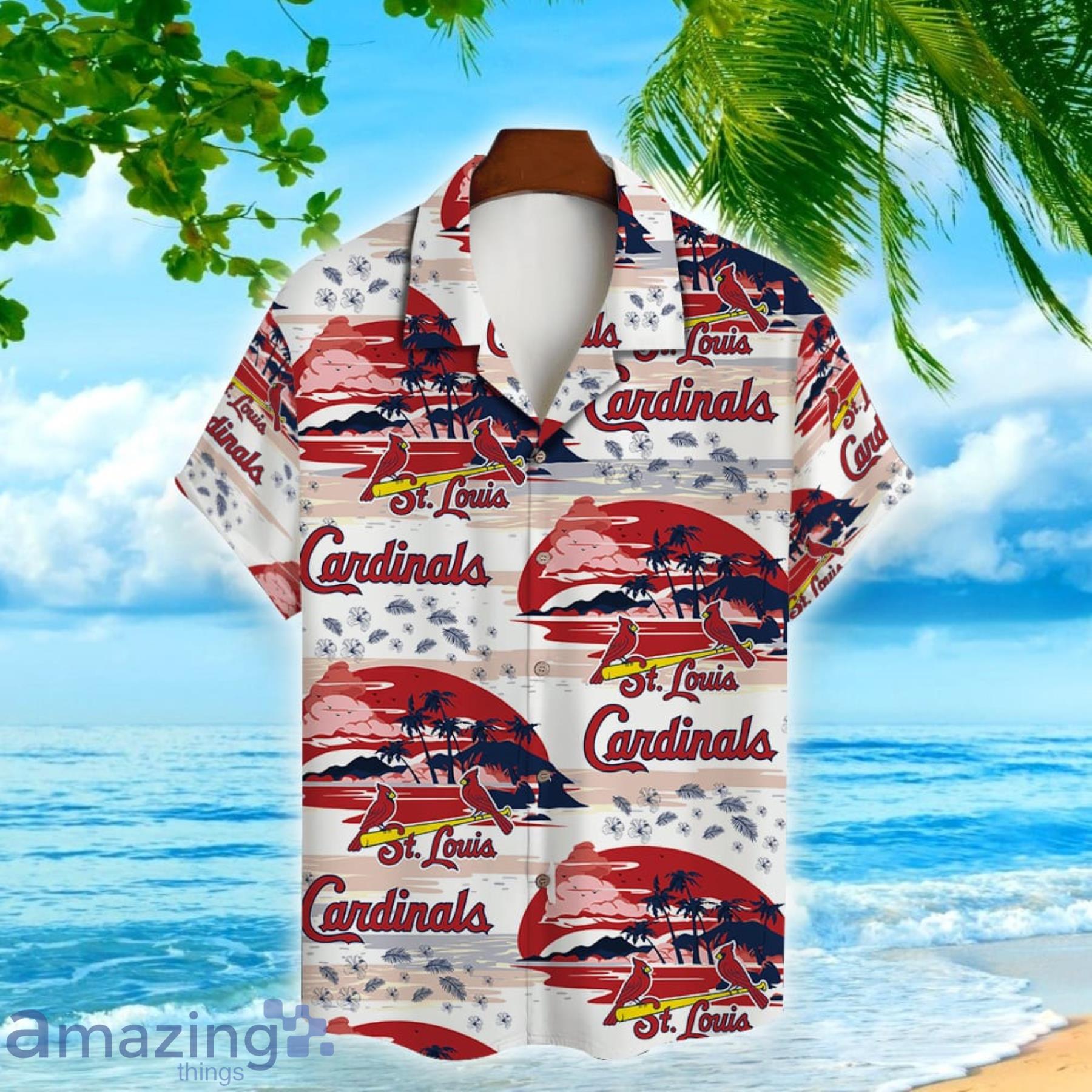 St. Louis Cardinals Baseball Sport Team Island Pattern Hawaiian Shirt  Summer Gift