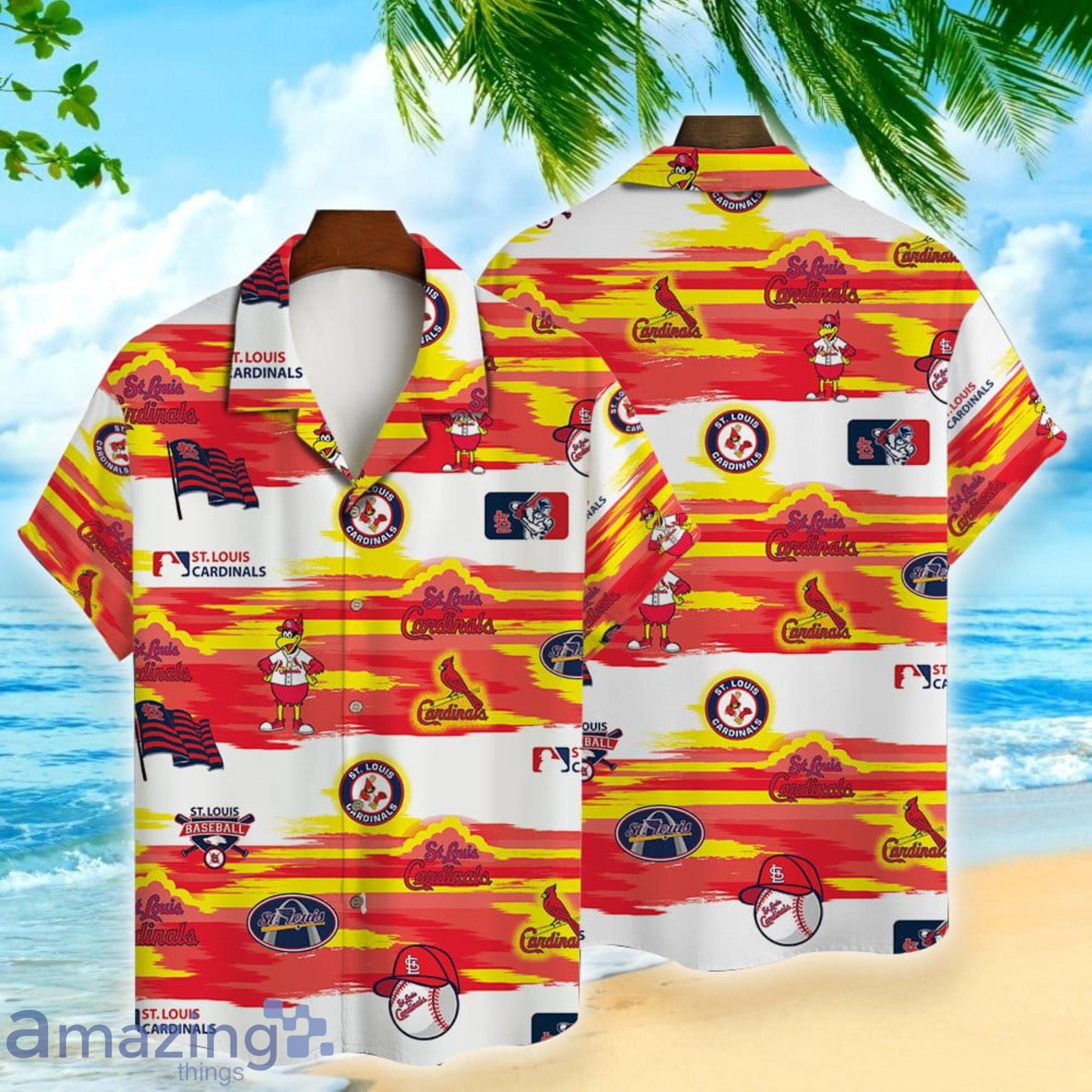 St. Louis Cardinals Major League Baseball Simple Pattern 3D Hawaiian Shirt