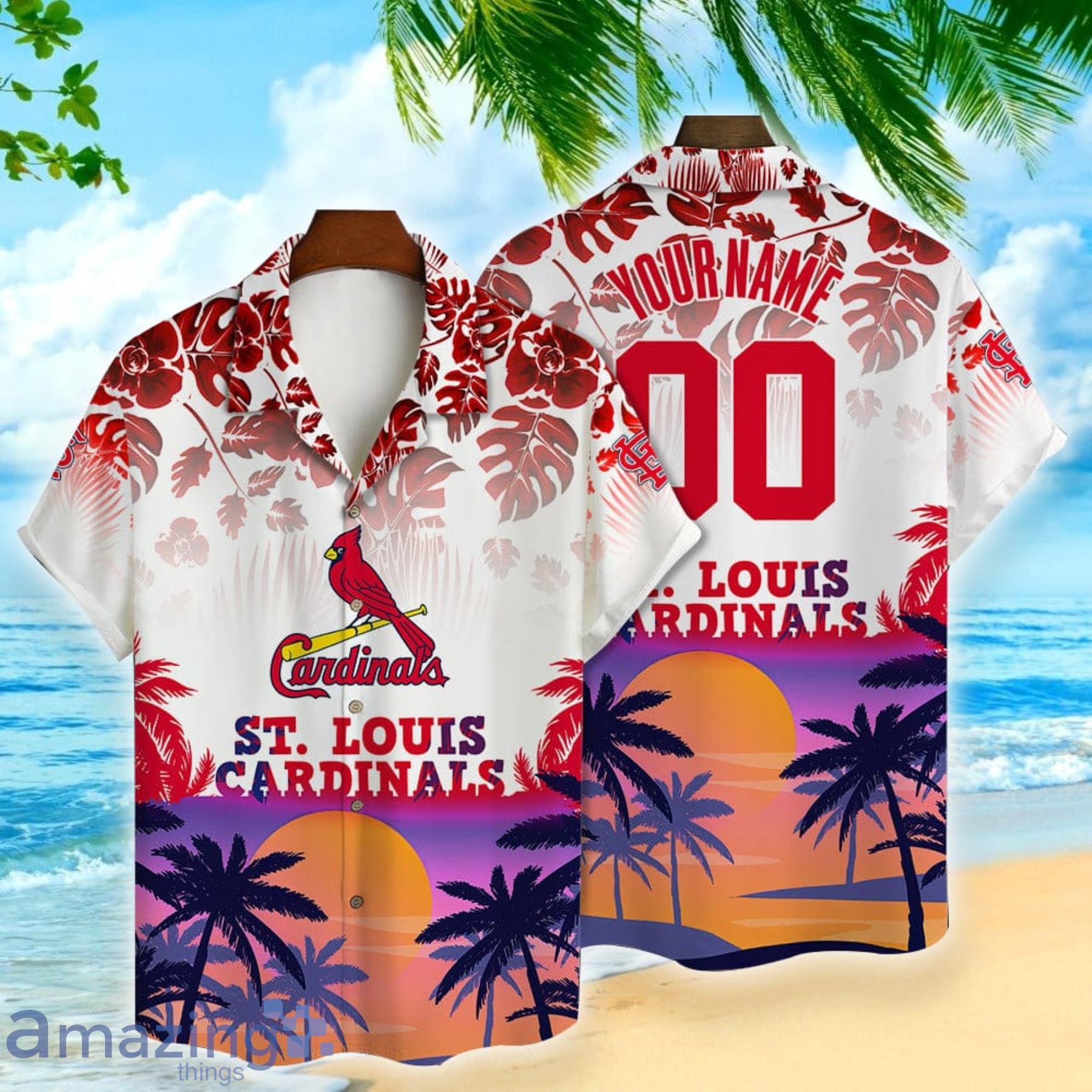 St. Louis Cardinals MLB Hawaiian Shirt Coconut AOP Custom Name New