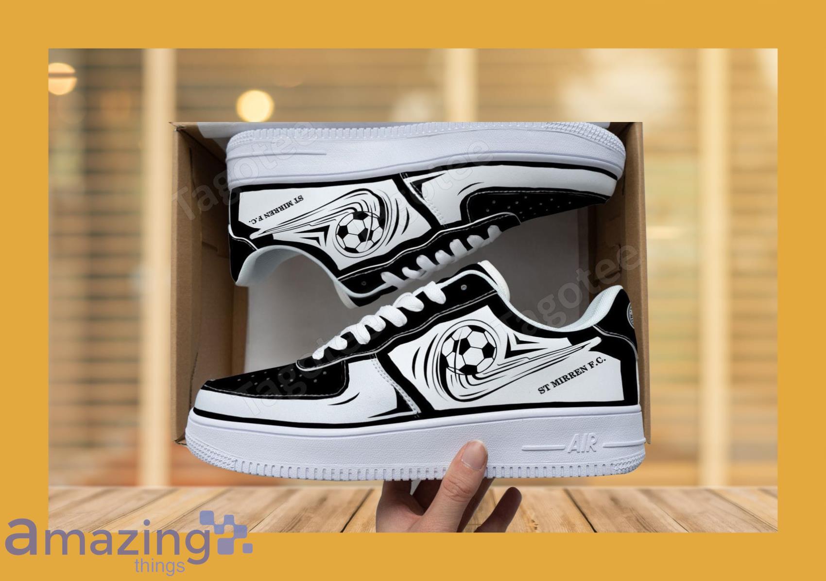 St Mirren F.C. Nike AOP Air Force Low Top Shoes Gift For Men And Women Product Photo 1