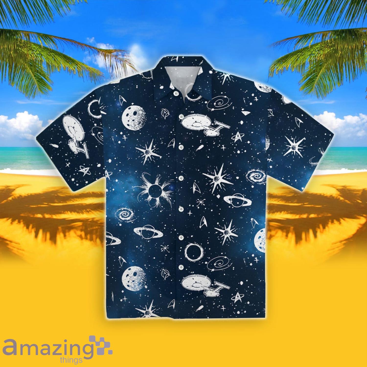 Star Trek Sky Short Sleeve Hawaiian Shirt Product Photo 1