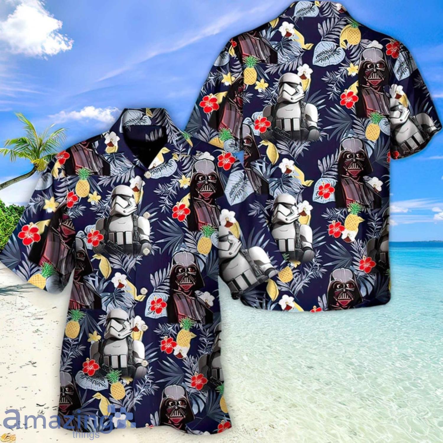 Star War Darth Vader Storm Chooper Flower Hawaiian Shirt Product Photo 1