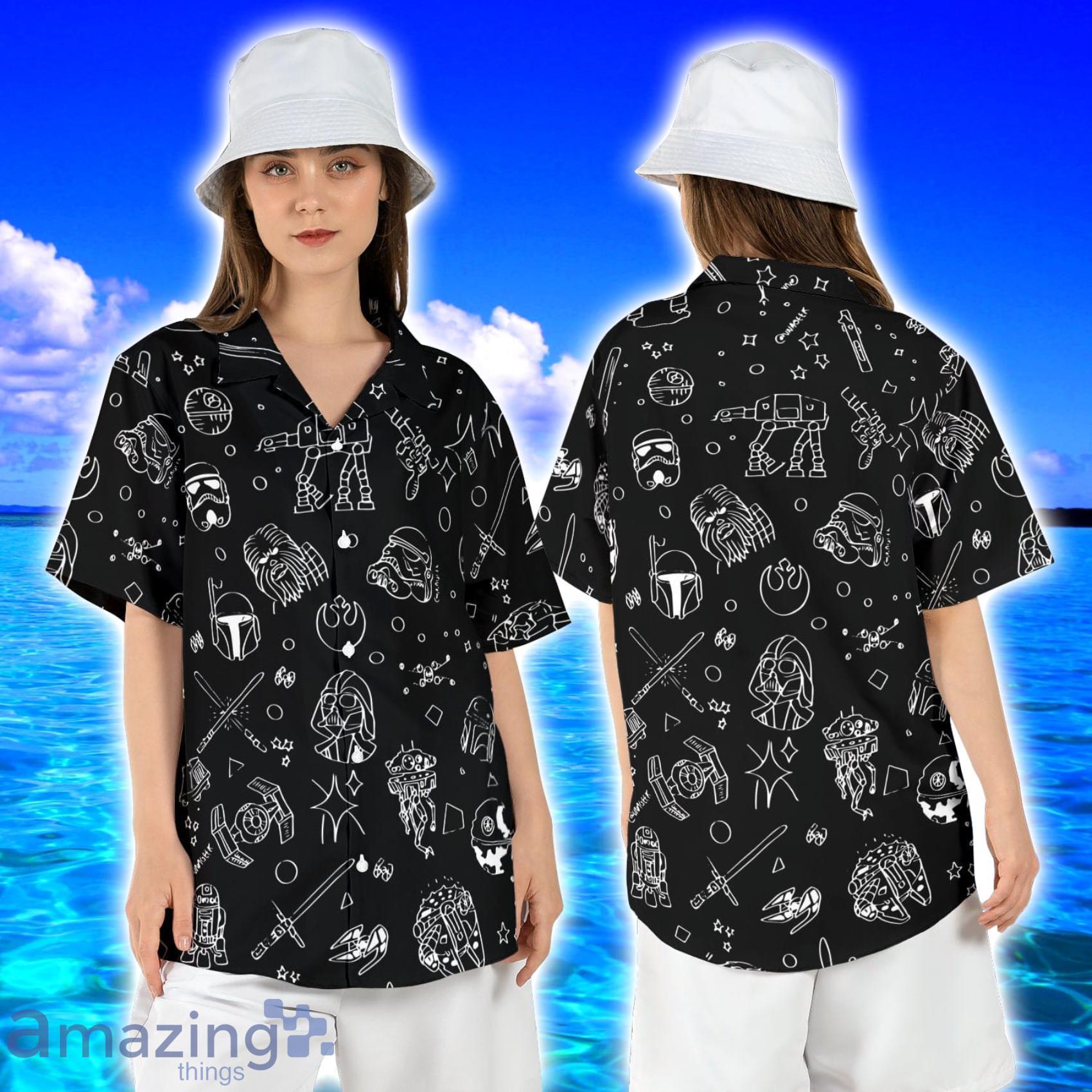 Star Wars Mandalorian Darth Vader Stormtrooper Hawaiian Shirt Product Photo 1