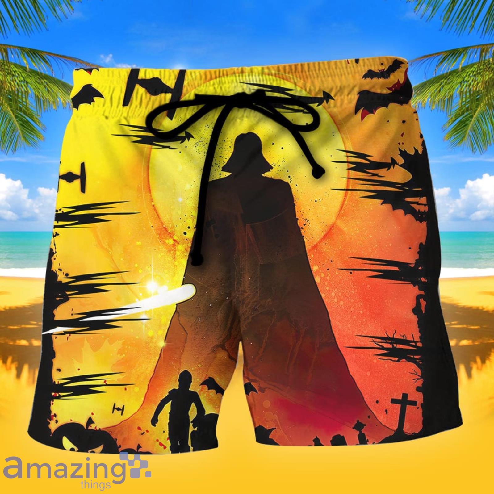 Starwars Darth Vader Halloween Summer Gift Beach Shorts Product Photo 1