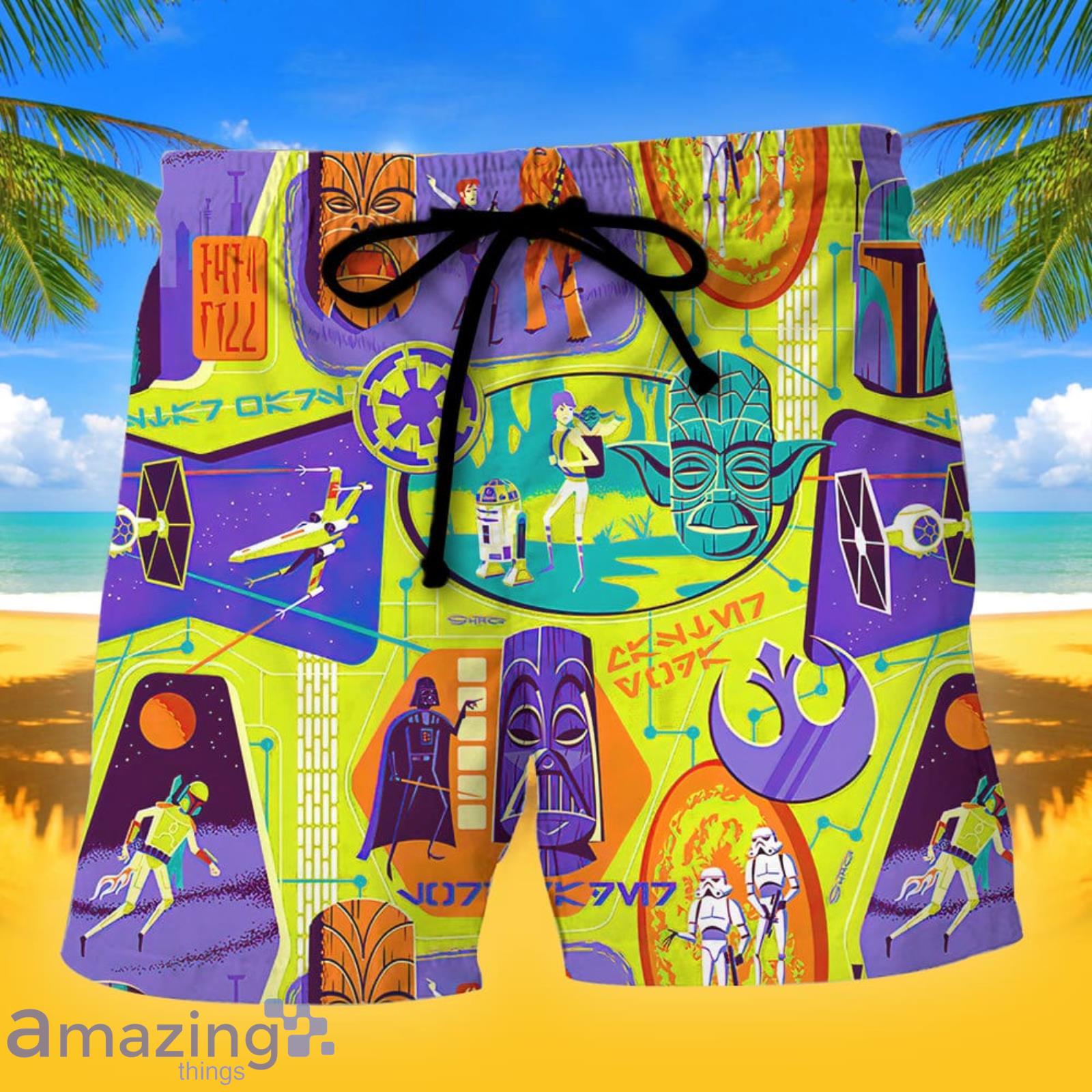 Starwars Tiki Color Summer Gift Beach Shorts Product Photo 1 Starwars Tiki Color Summer Gift Beach Shorts Product Photo 1