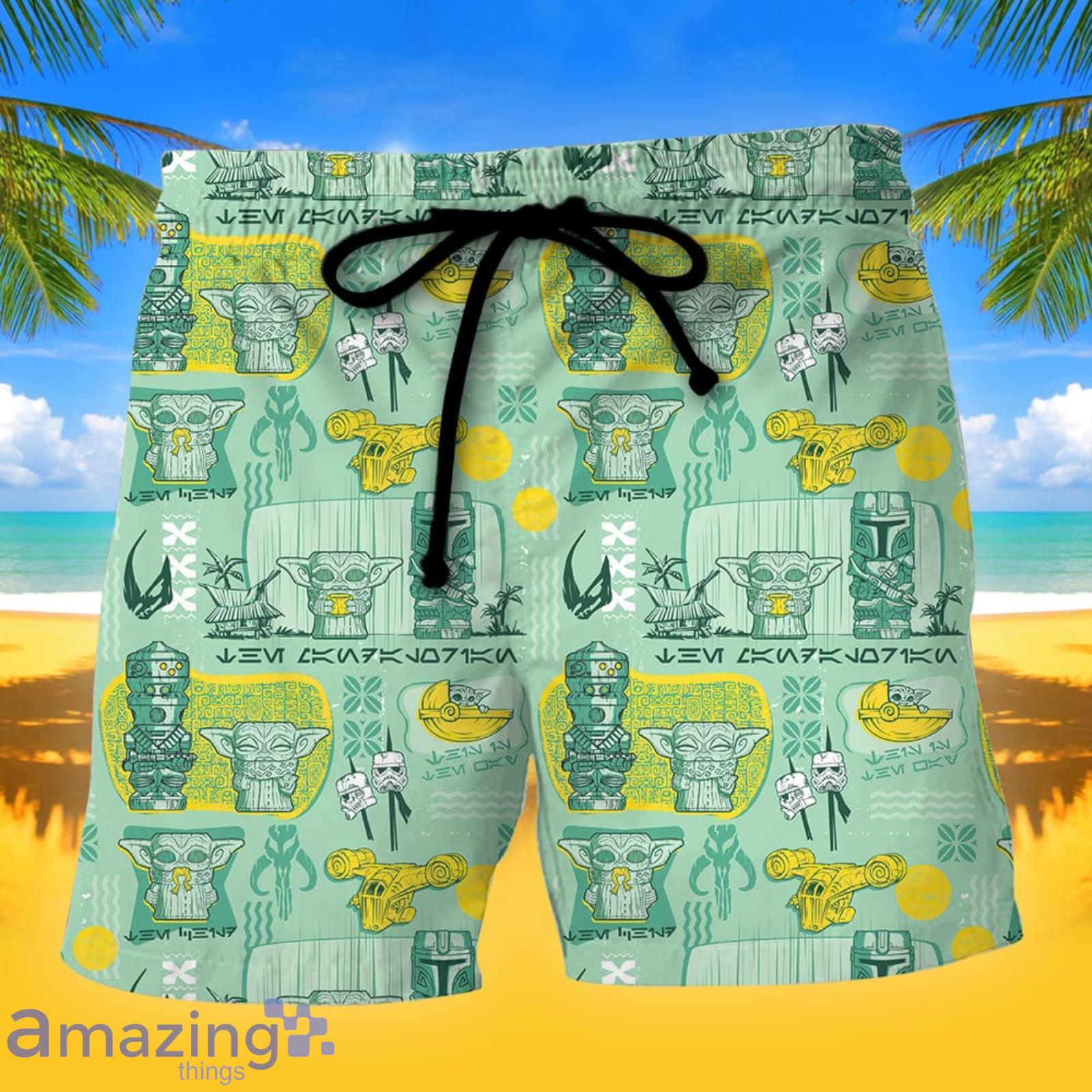 Starwars Tiki Tropical Summer Gift Beach Shorts Product Photo 1