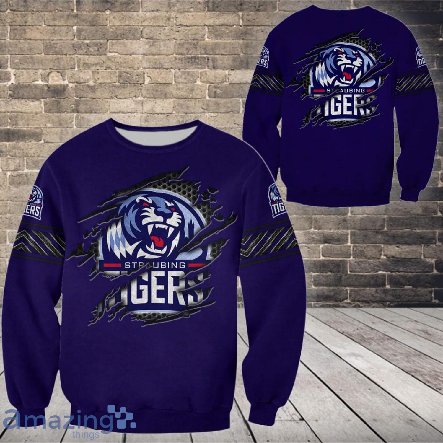 Straubing Tigers 3D All Over Printed Custom Name T Shirt Sweatshirt Hoodie Bomber image Straubing Tigers 3D All Over Printed Custom Name T-Shirt Sweatshirt Hoodie Bomber Product Photo 4