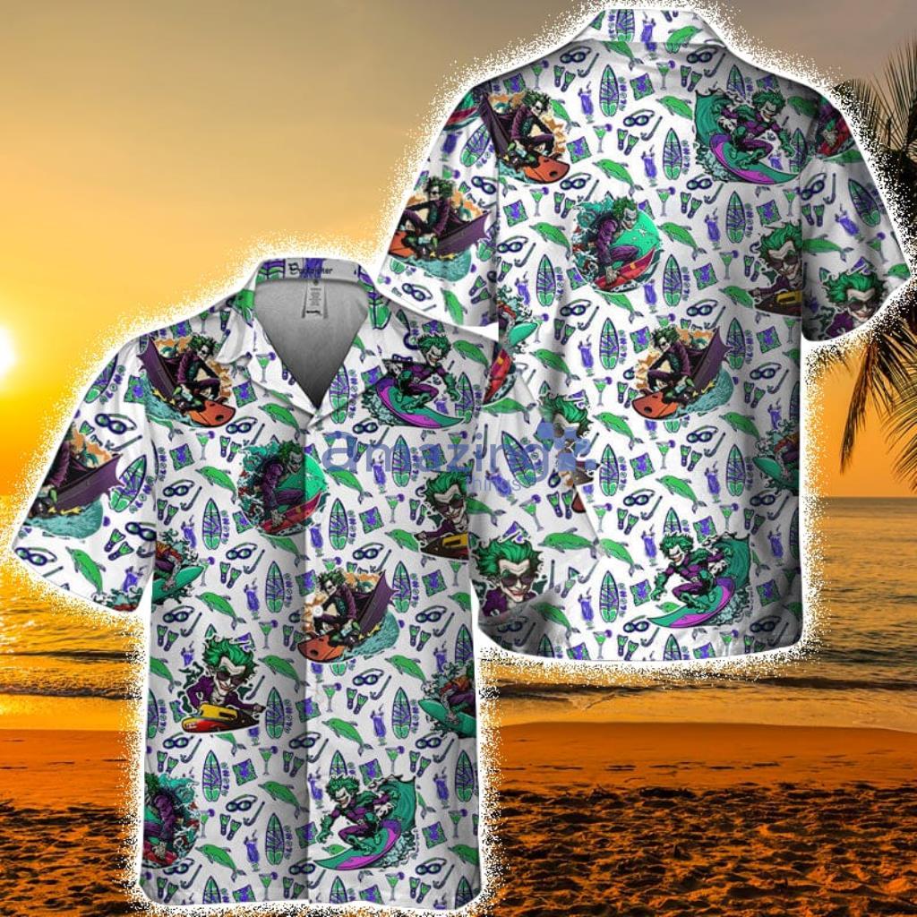 Surfing With The Joker Tropical Hawaiian Shirt Product Photo 1