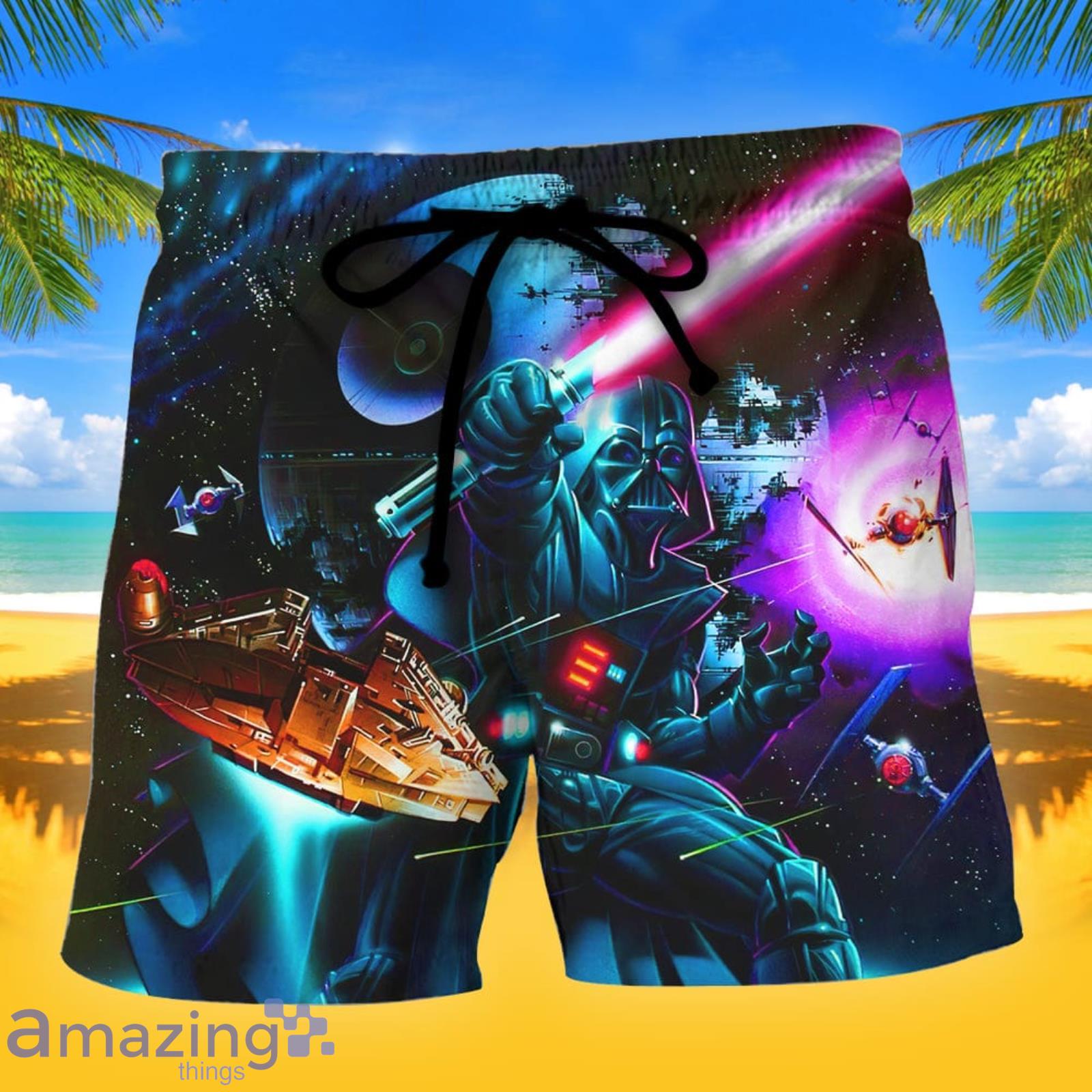 SW Darth Vader Cool So Summer Gift Beach Shorts Product Photo 1