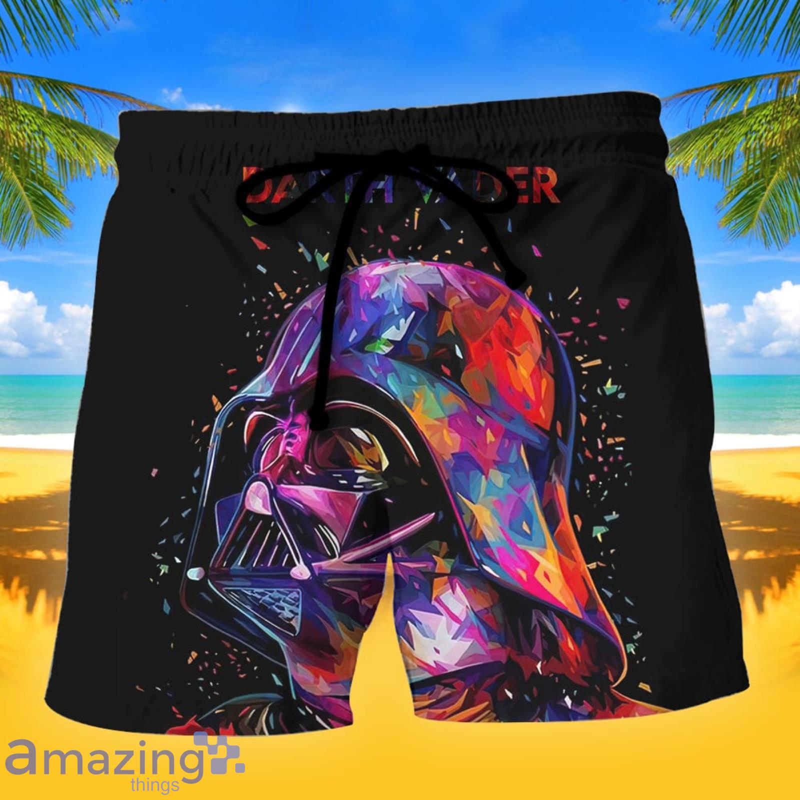 SW Darth Vader Full Color Summer Gift Beach Shorts Product Photo 1