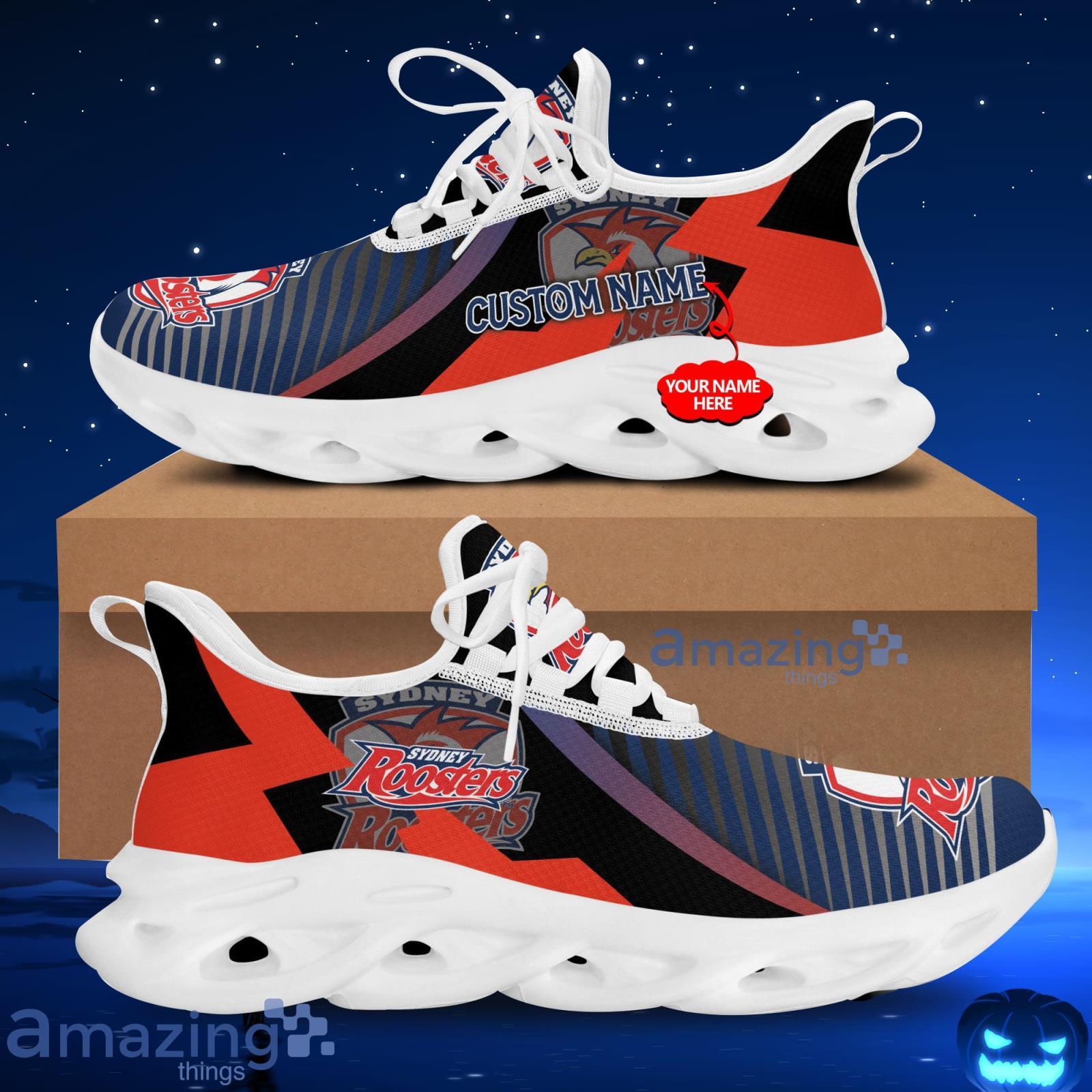 Sydney Roosters 3D Custom Name Running Sneakers Men And Women Ultra Max Soul Shoes Product Photo 1