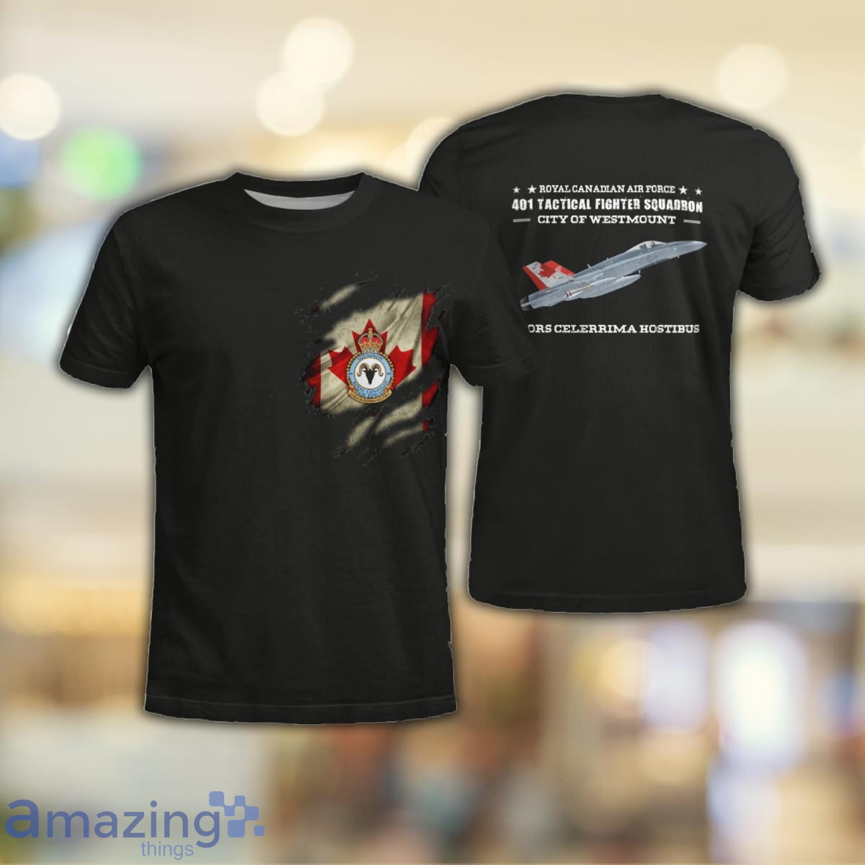 Tactical Fighter Squadron RAM CF-188A Hornet All Over Print 3D T-Shirt Product Photo 1