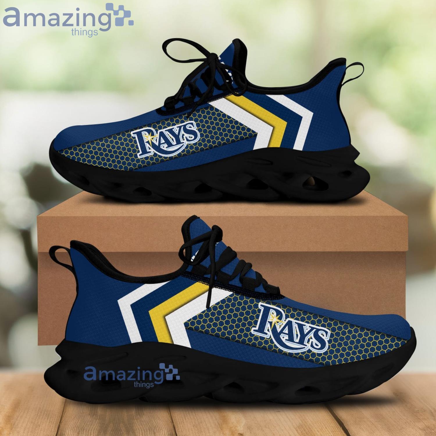 Tampa Bay Rays MLB Black Color Max Soul Shoes
