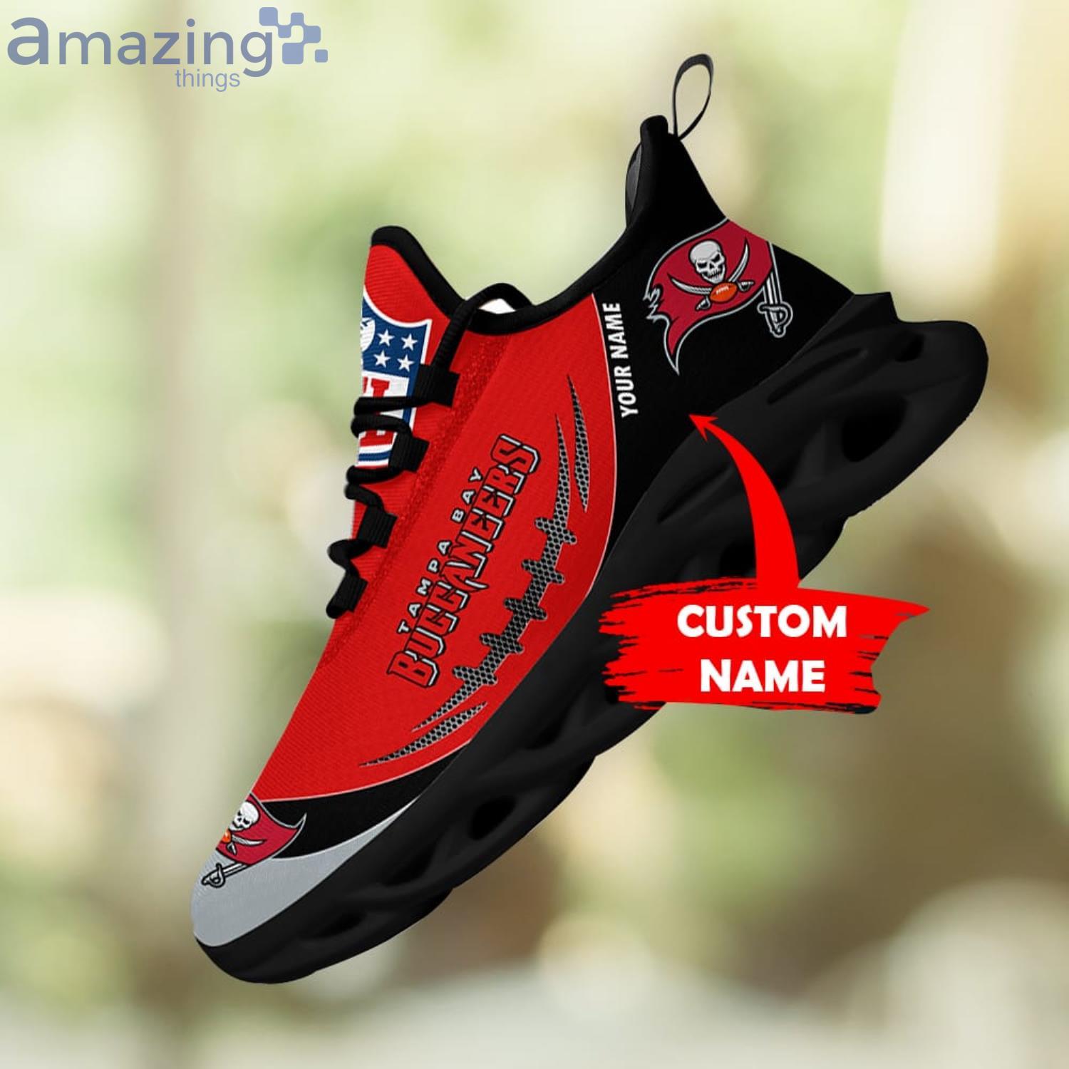 Tampa Bay Buccaneers Custom Name For Fans NFL Max Soul Shoes Men And Women Running Shoes Product Photo 1