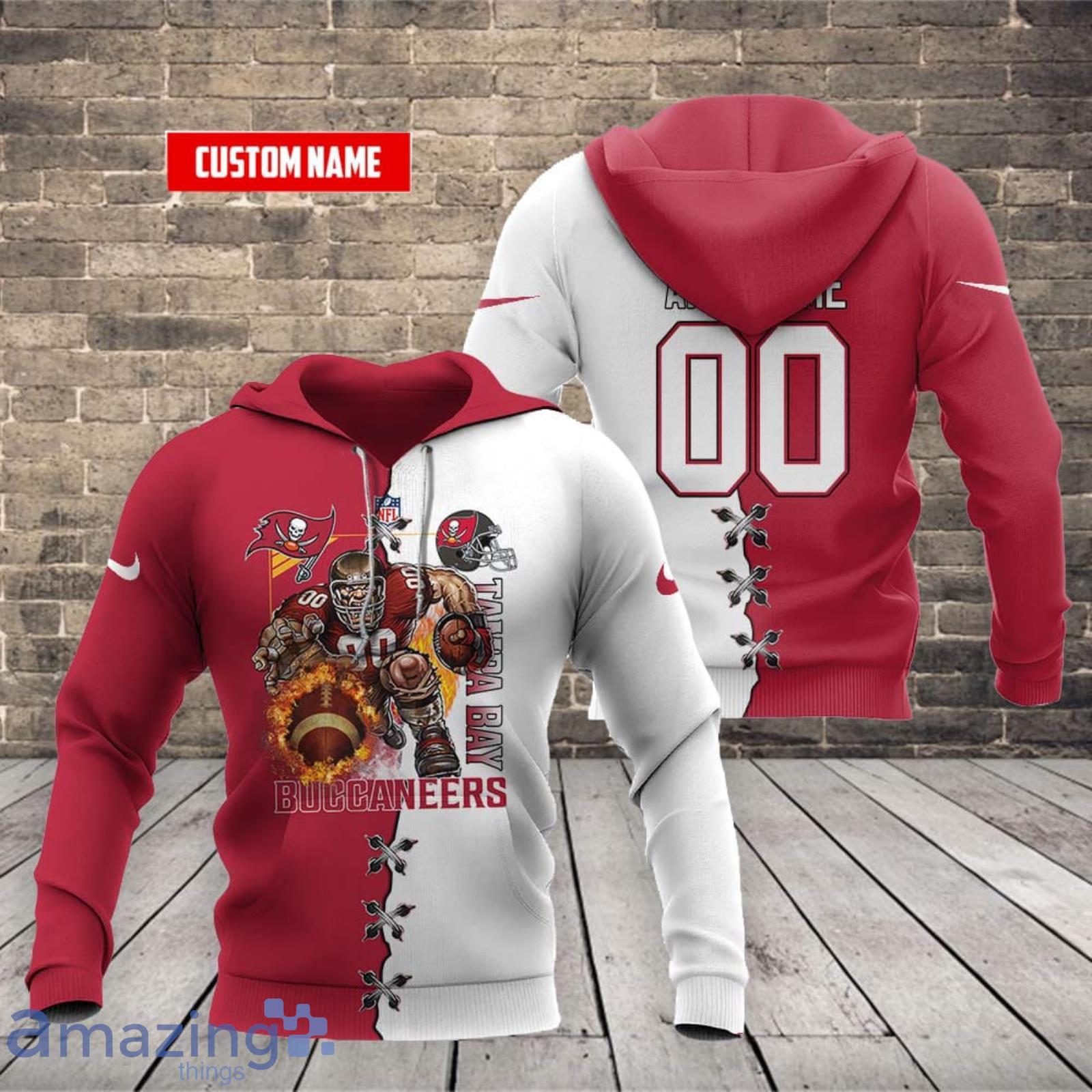 Tampa Bay Buccaneers Nfl 3D Hoodie Football Logo 3D Sweatshirt