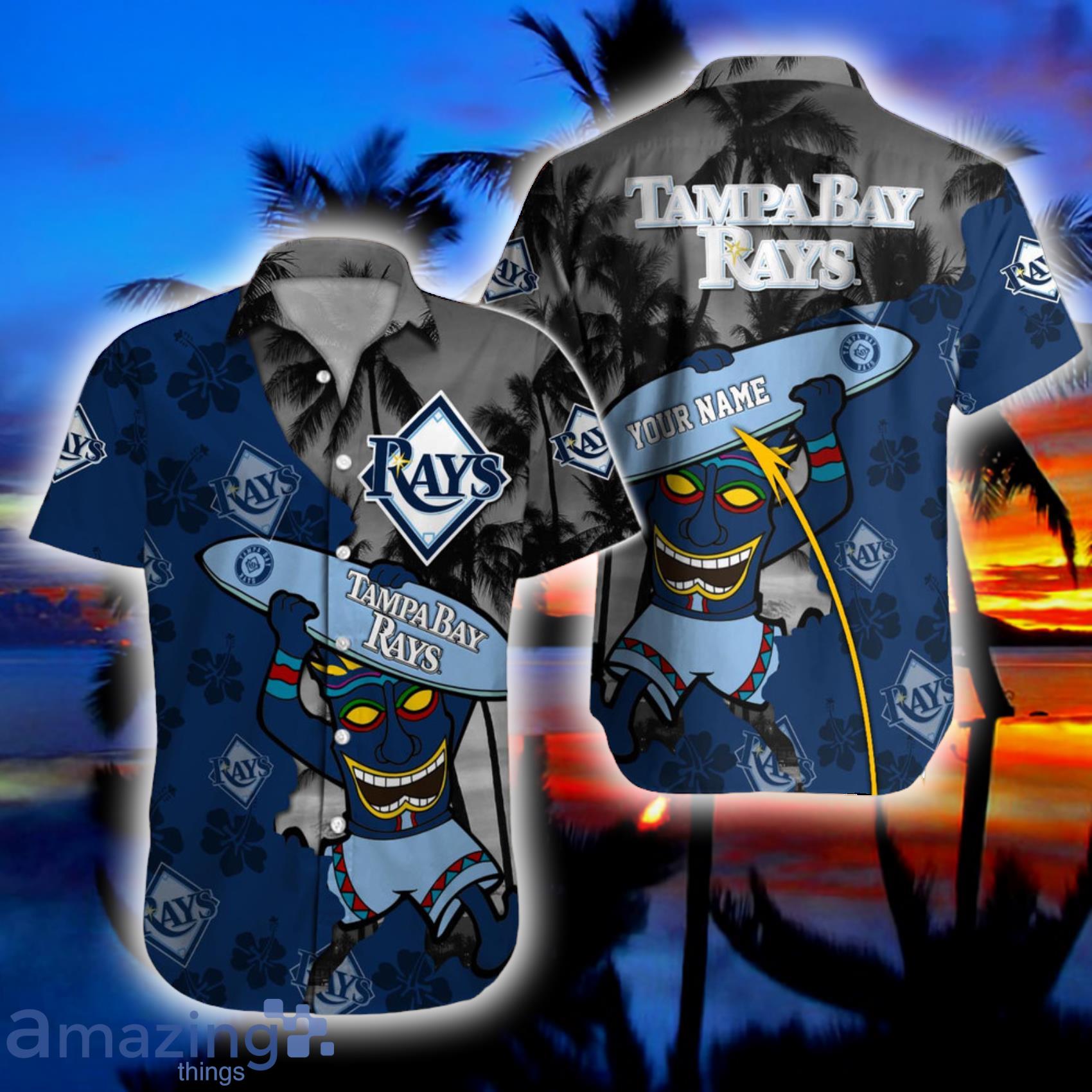 Tampa Bay Rays Palm Tree Hawaiian Shirt